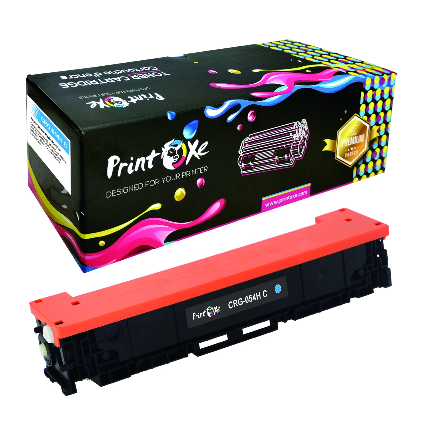 PRINTOXE® CRG 054H CYAN (Blue) Compatible Toner 054 High Yield for Canon Color ImageClass MF622cdw MF640C MF641cw MF642cdw MF643CDW MF644CDW MF645CX LBP620 LBP622CDW LBP623CDW