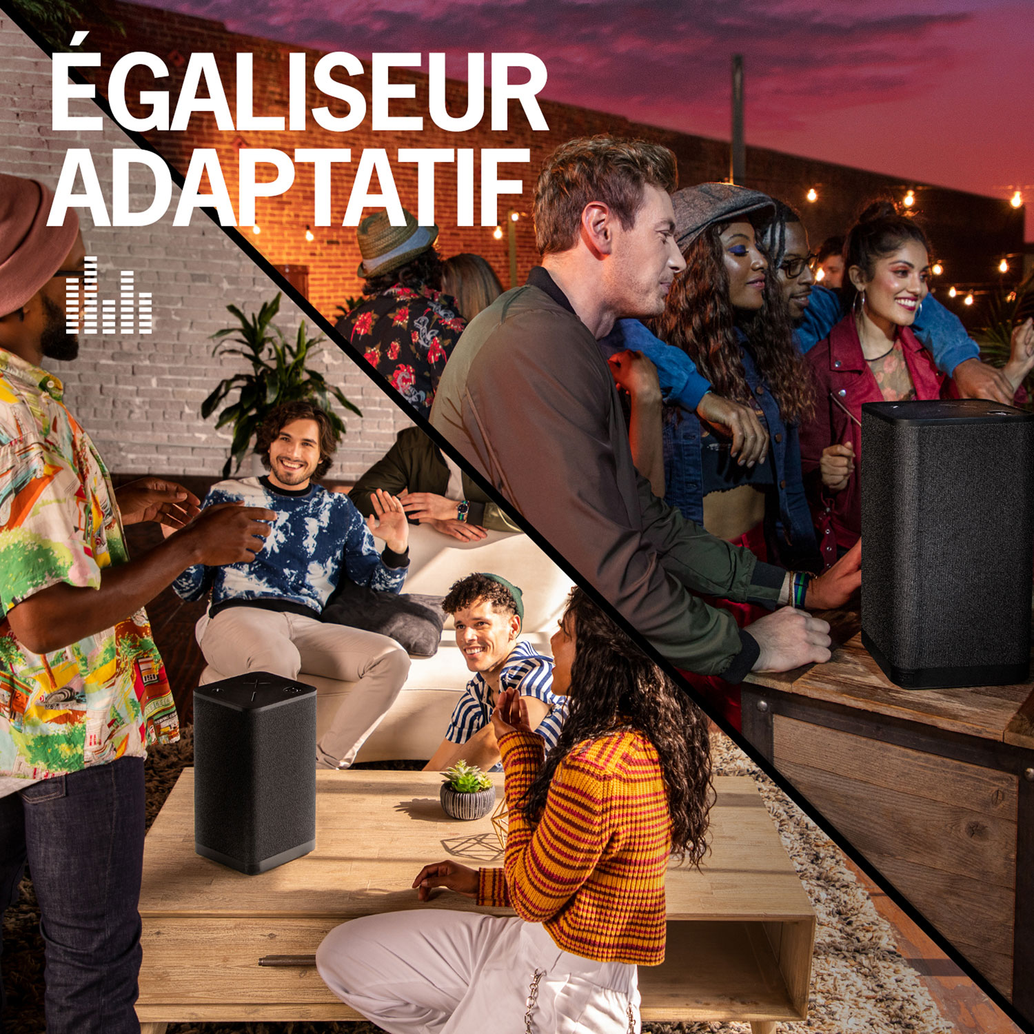 Haut-parleur sans fil Bluetooth à l'épreuve des éclaboussures HYPERBOOM d'Ultimate Ears - Noir