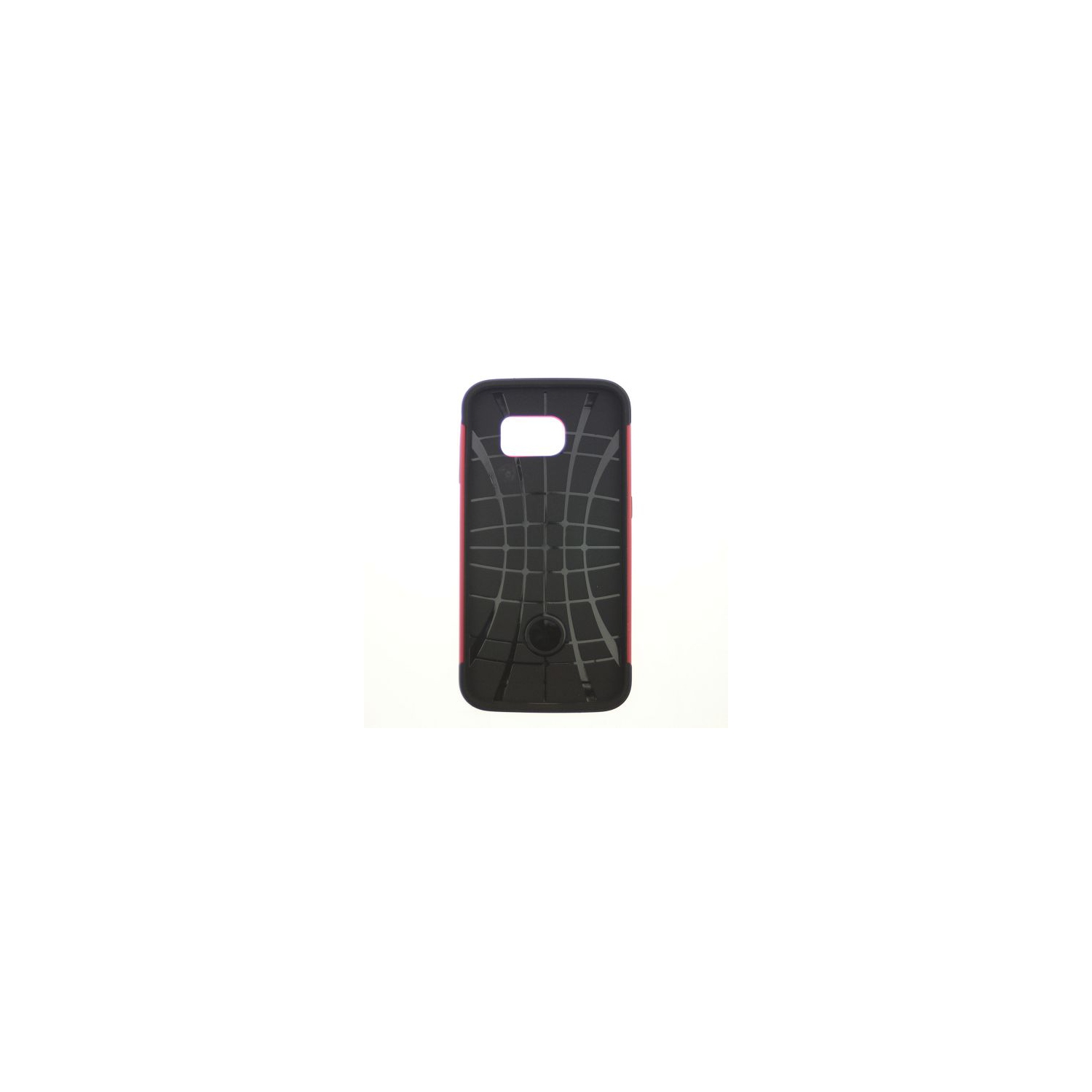 No Package Étui d'armure double couche mat pour Samsung S6, rouge