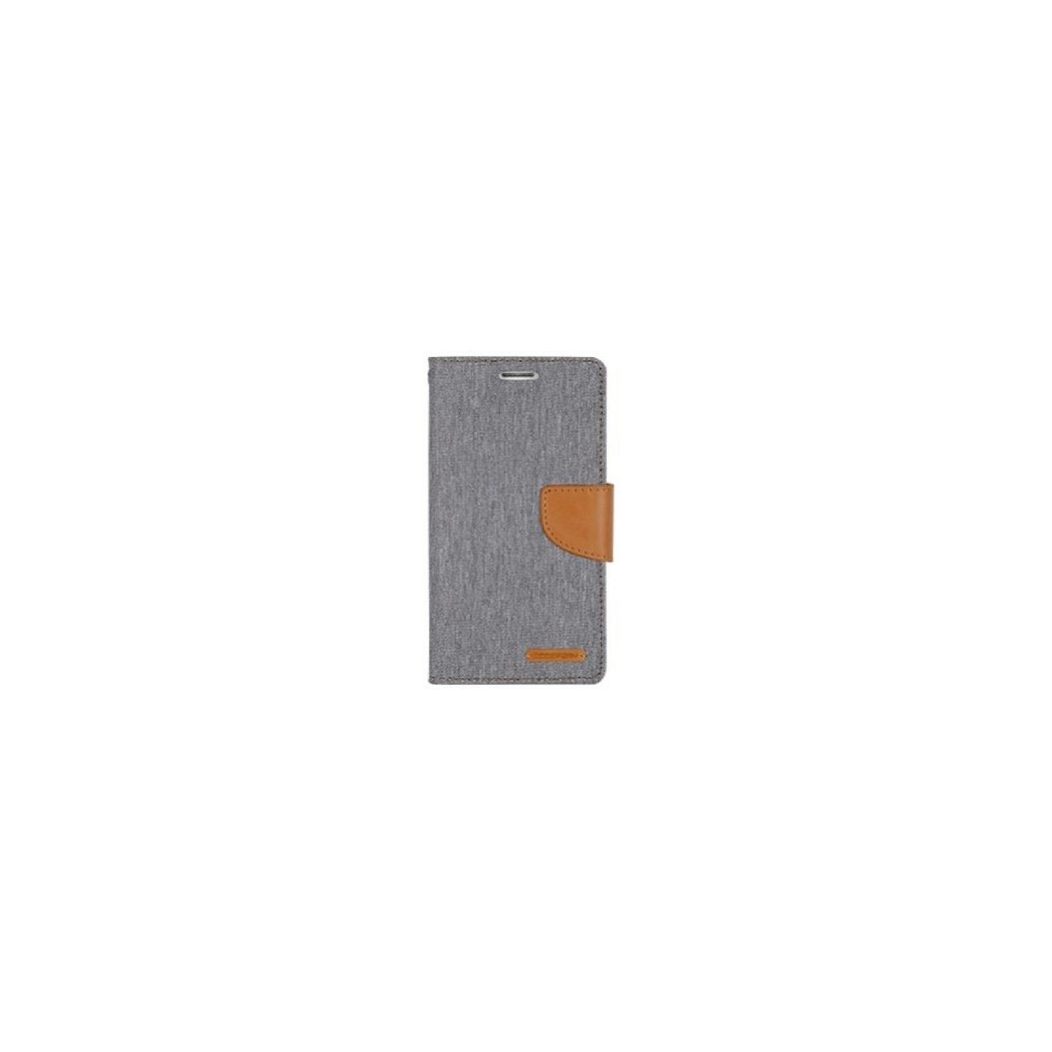 Samsung S6 Edge Plus Goospery Canvas Diary Case, Gray