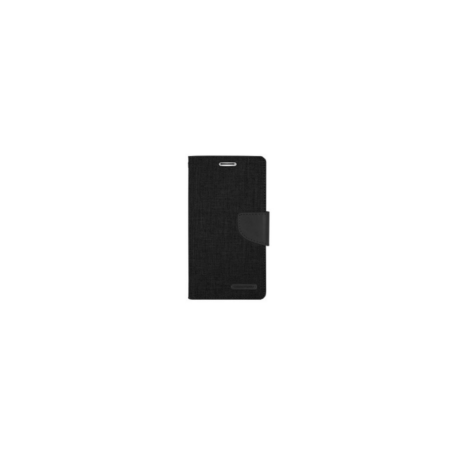 Samsung S6 Edge Plus Goospery Canvas Diary Case, Black