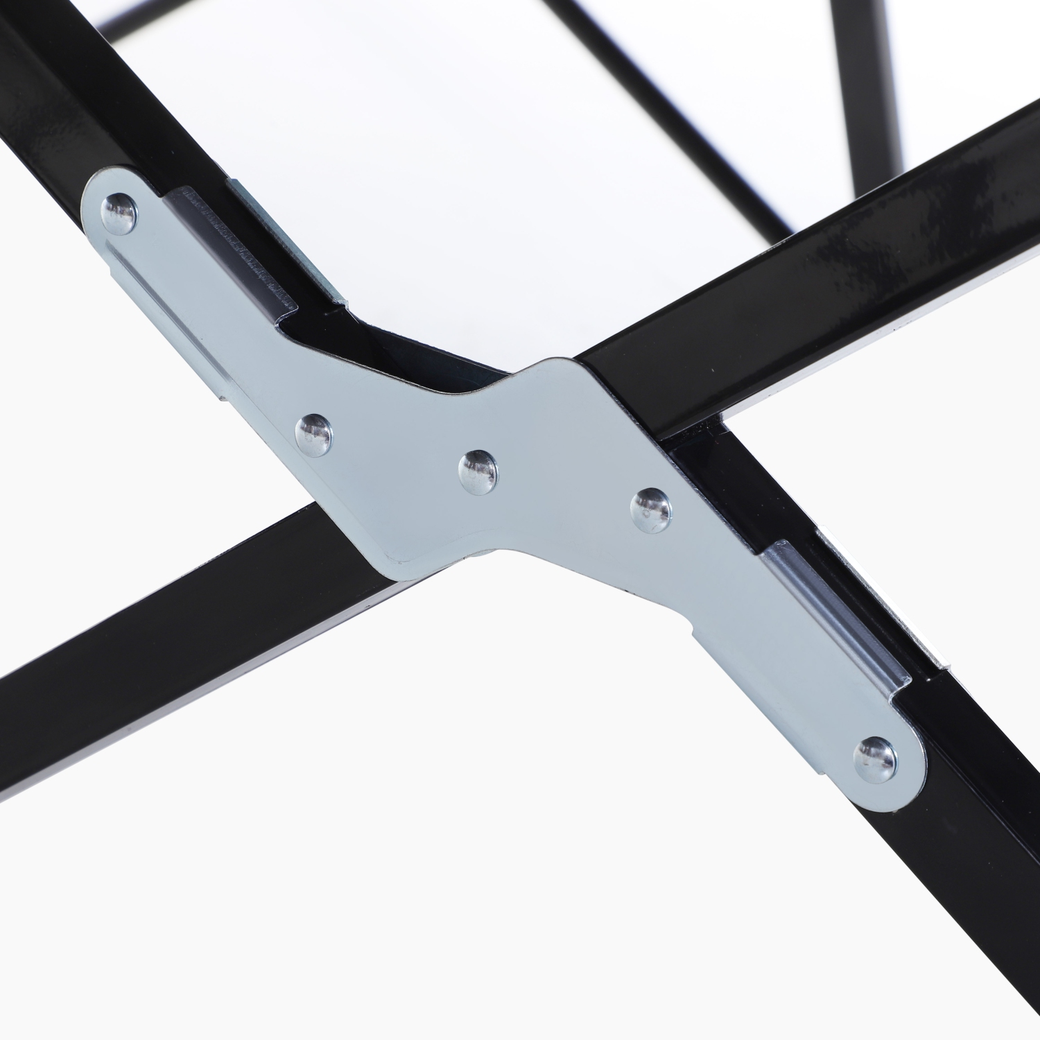 Outsunny 76" Two Person Folding Camping Cot Outdoor Portable Double Cot Wide Military Sleeping Bed w/ Carrying Bag Black