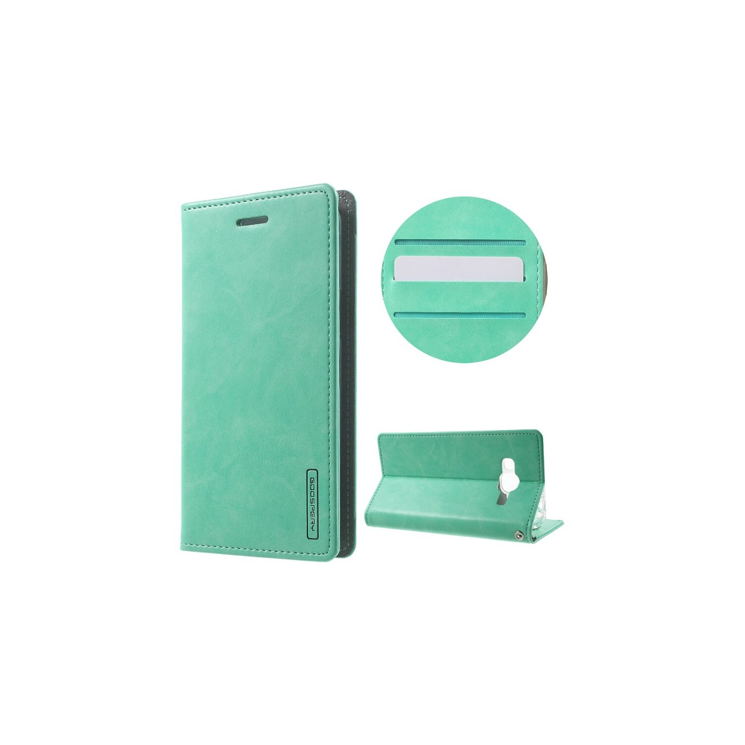 Samsung Grand Prime Goospery Bluemoon Flip, Teal