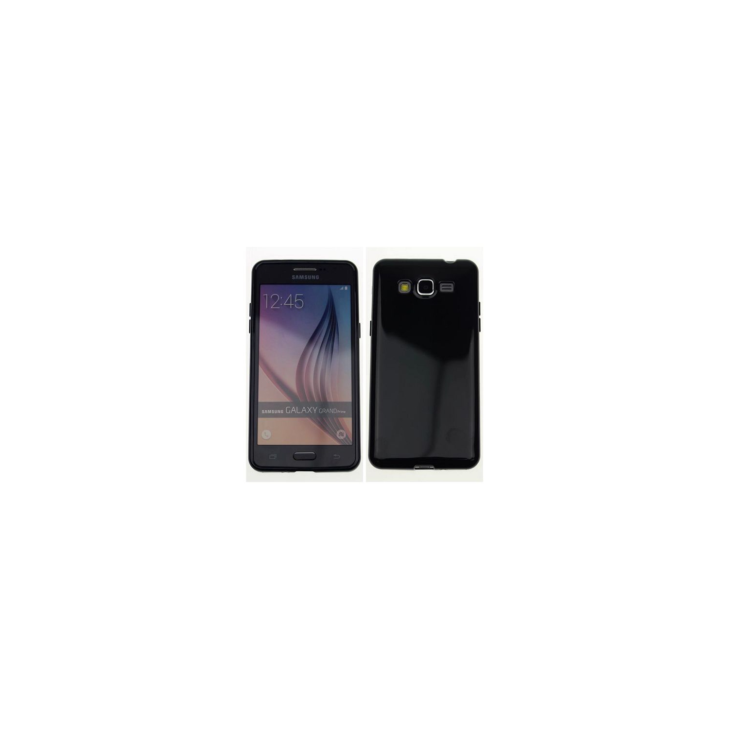 Samsung Grand Prime Glossy Soft Case, Black