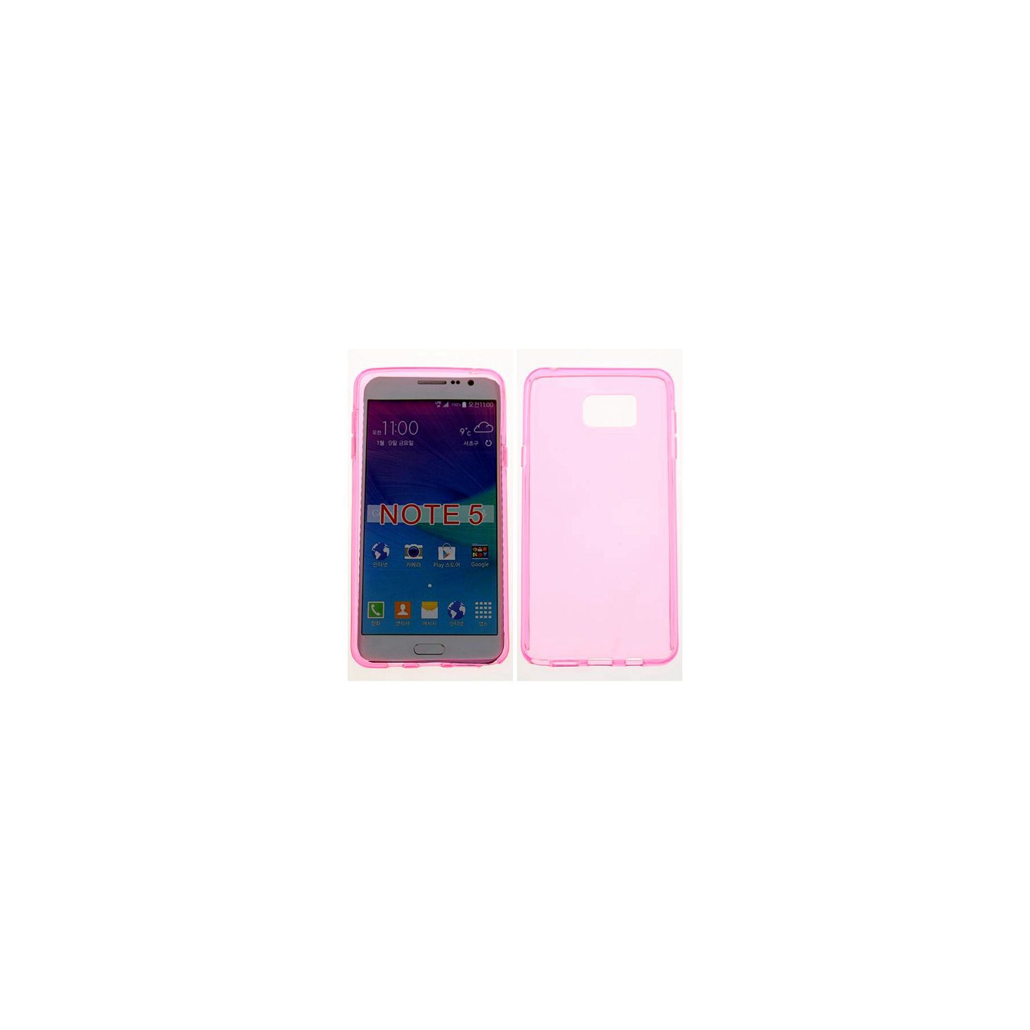 Samsung Note 5 Glossy Soft Case, Pink