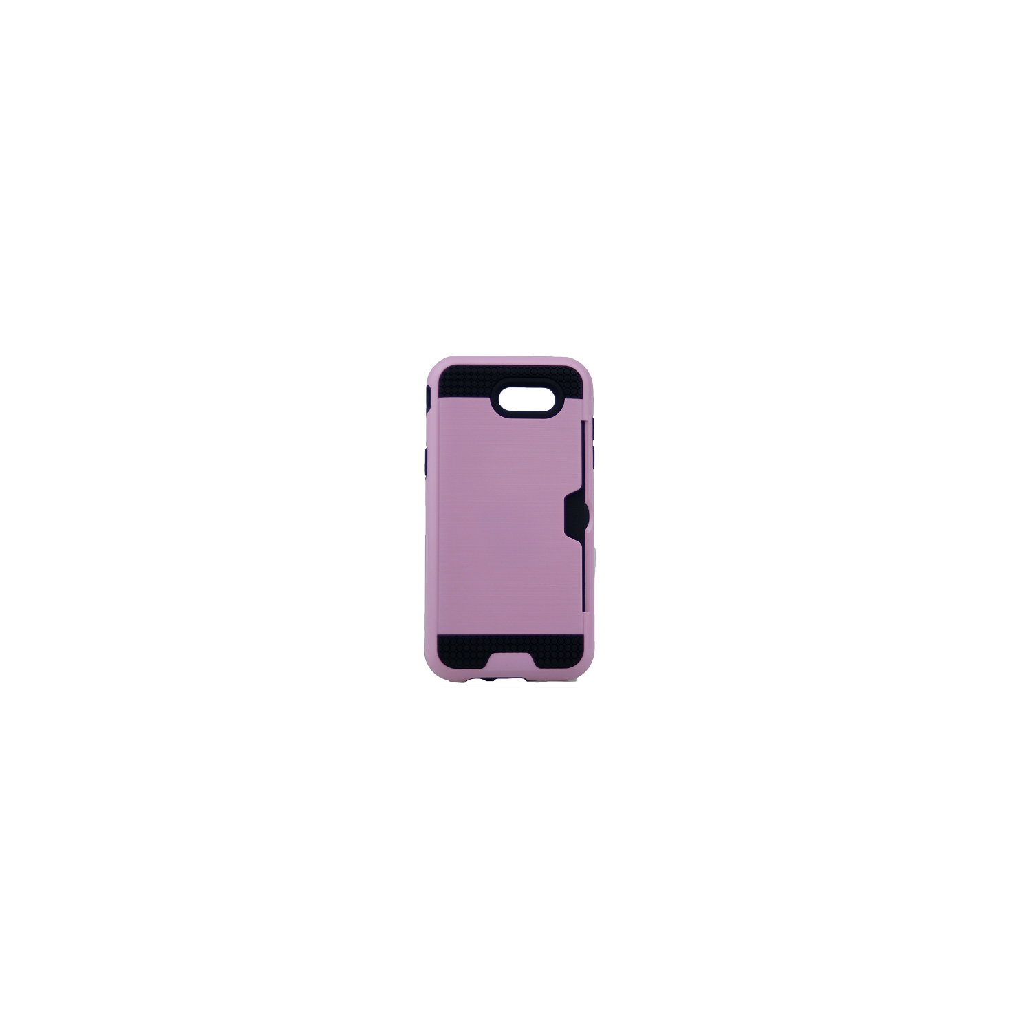 Samsung J3 Prime Blushed Style Hard Case w/1 Card Slide, Baby Pink