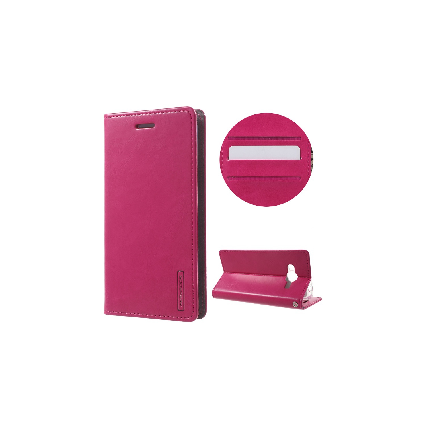 Samsung Grand Prime Goospery Bluemoon Flip, Hot Pink