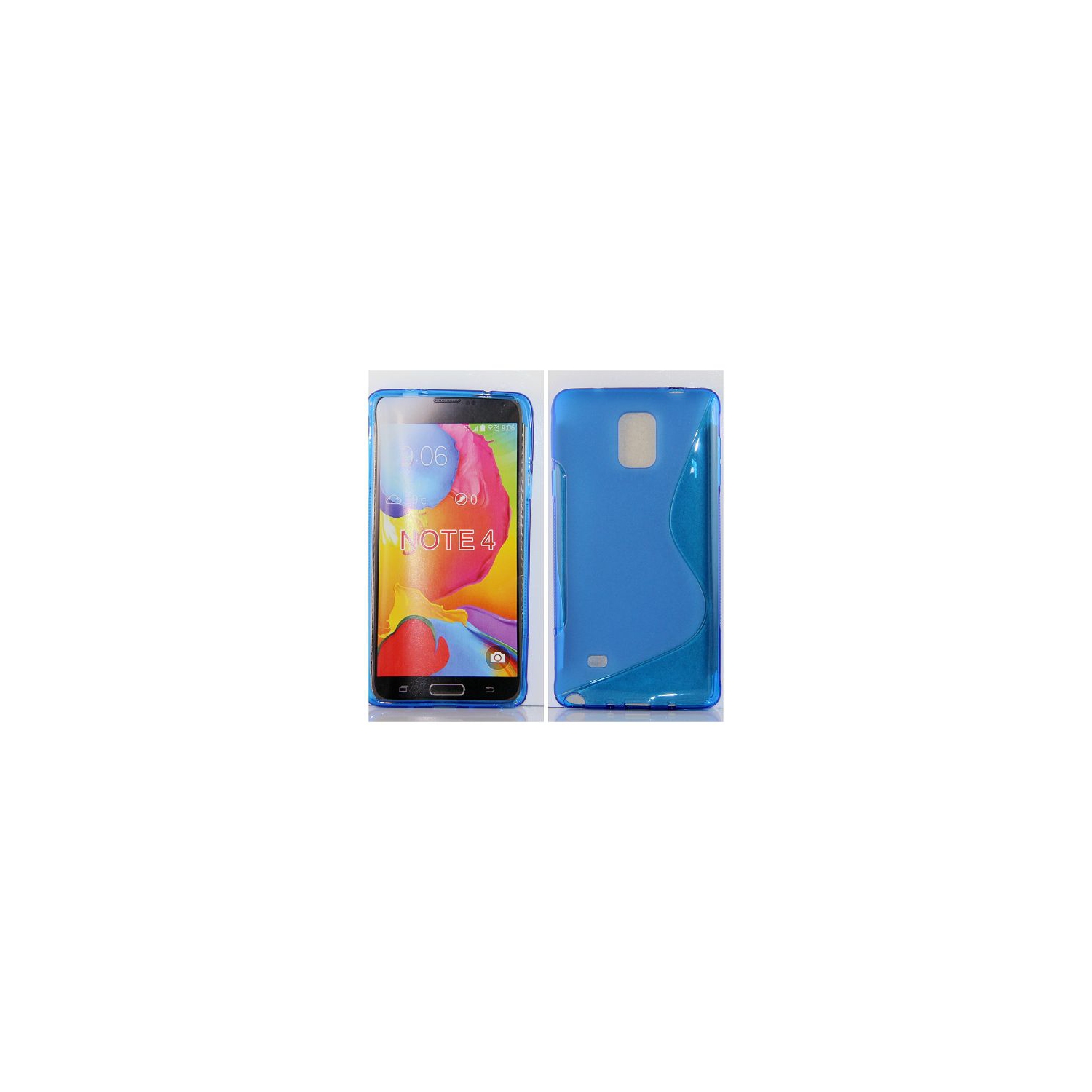 Samsung Note 4 S Line Design Soft Case, Blue