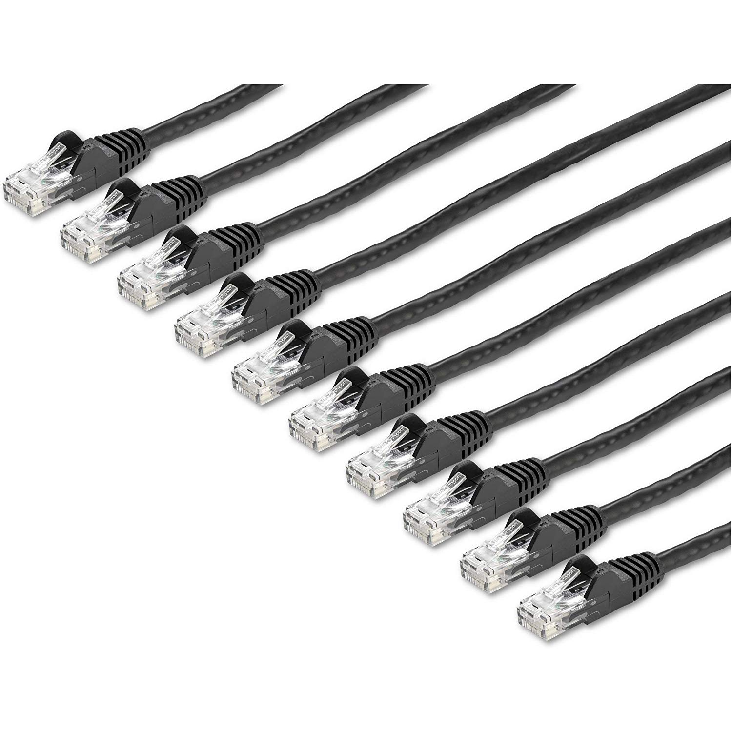 STARTECH CABLE-BLACK CAT6 PATCH CORD PACK 15FT