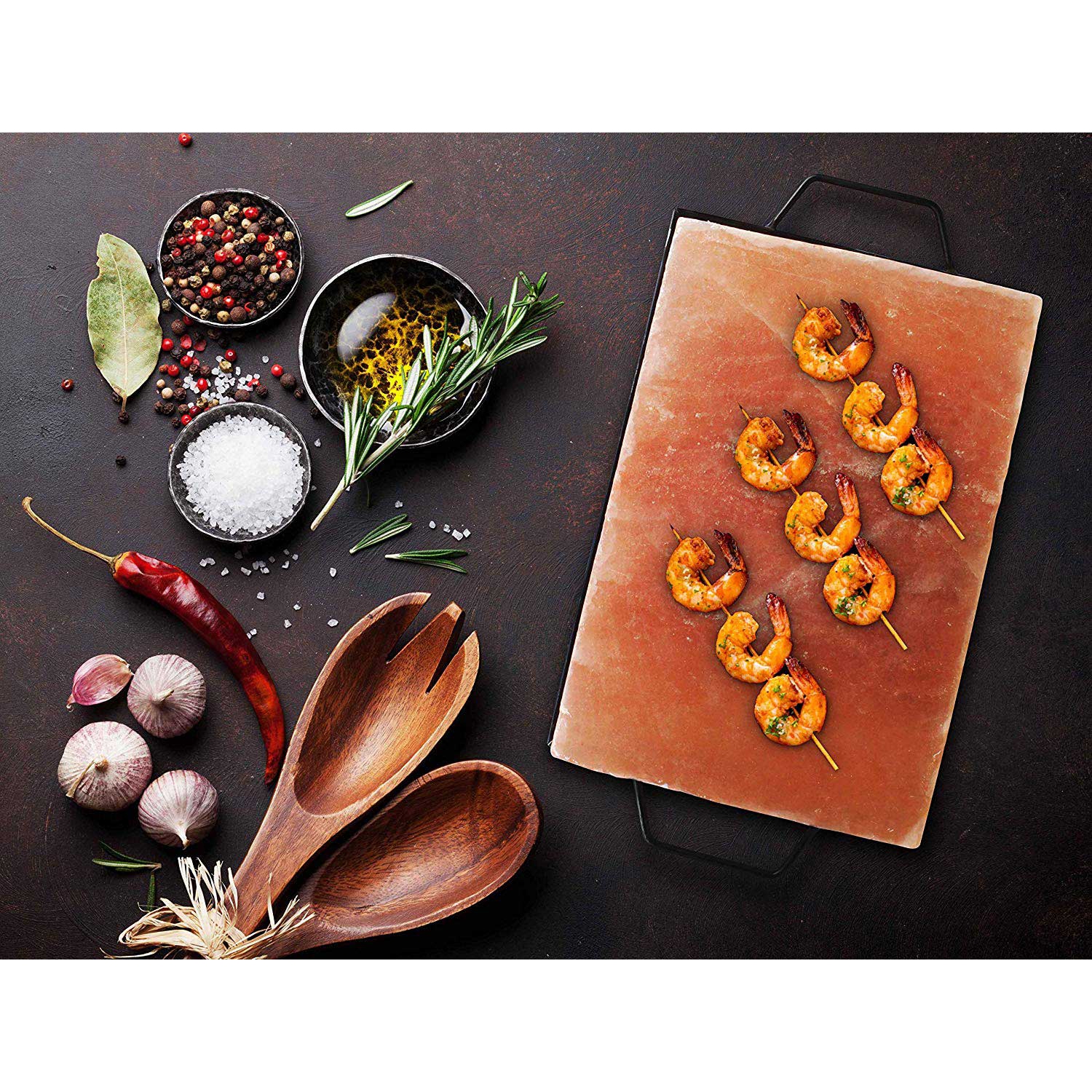 Grill Parts Zone Himalayan Salt Plate, 8" X 8" X 2"