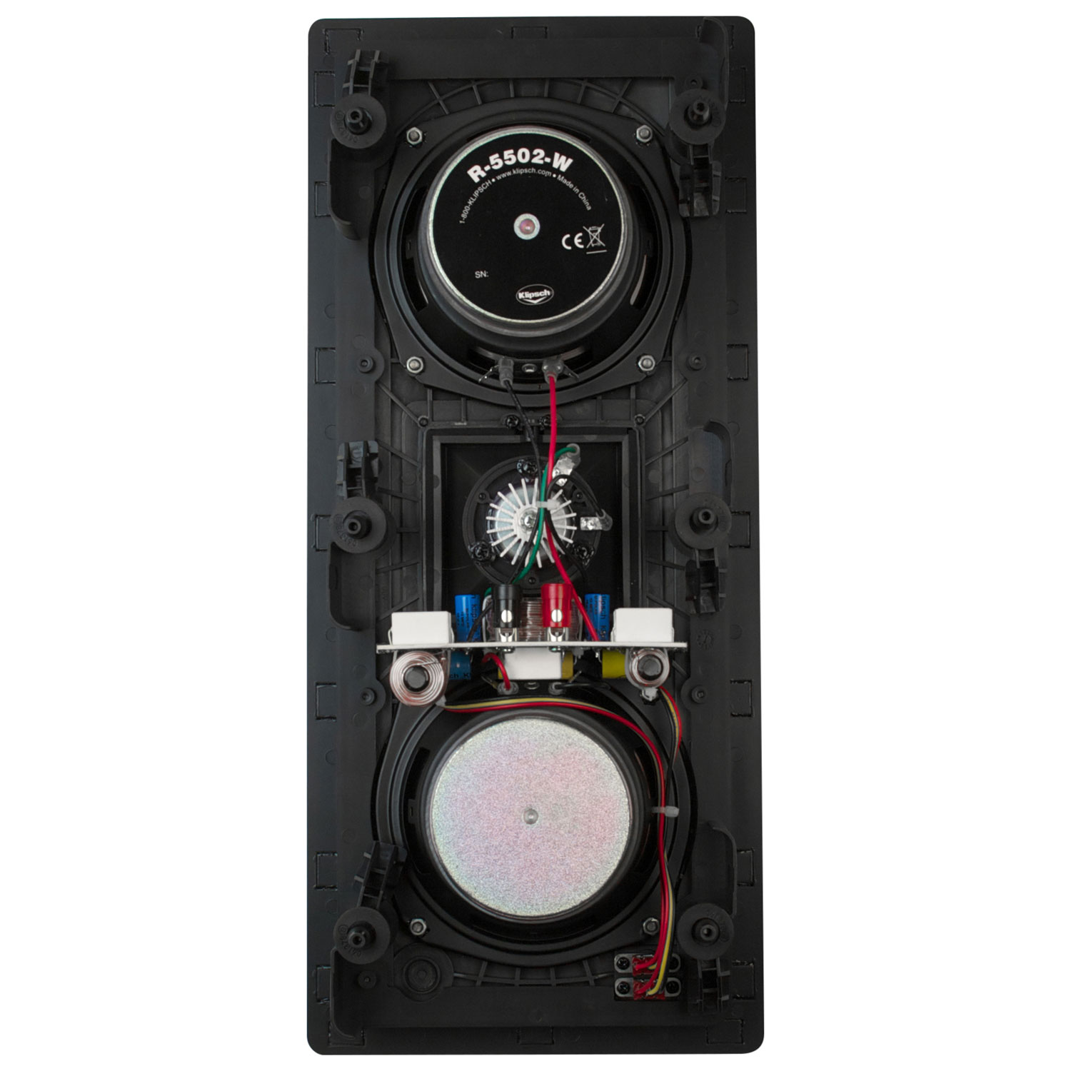 Haut-parleur encastrable/de plafond de 300 W de 5 po RS502WII de Klipsch - Unité - Blanc