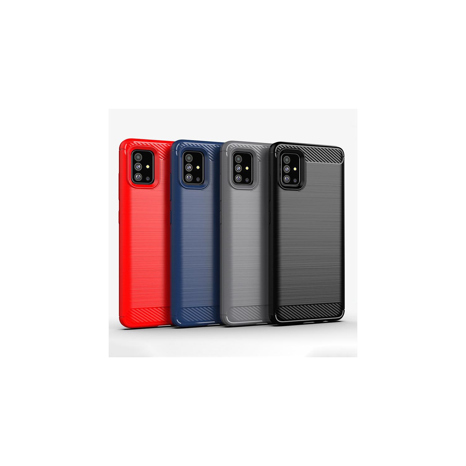 Étui gris brossé en métal PANDACO pour Galaxy A51 4G de Samsung