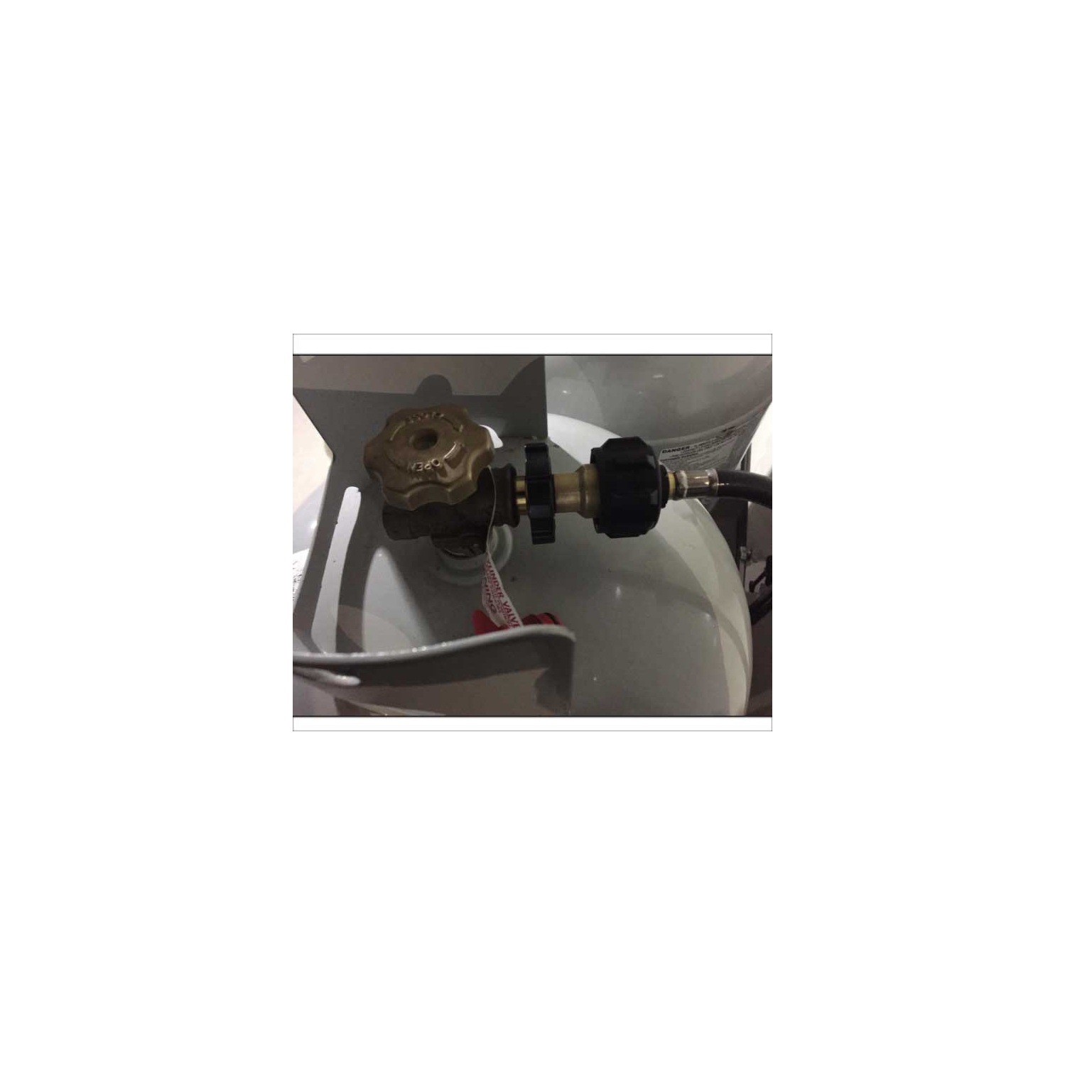 Grill Parts Zone Propane Tank Adapter-QCC1 to POL/Type 1 Adapter with Wrench