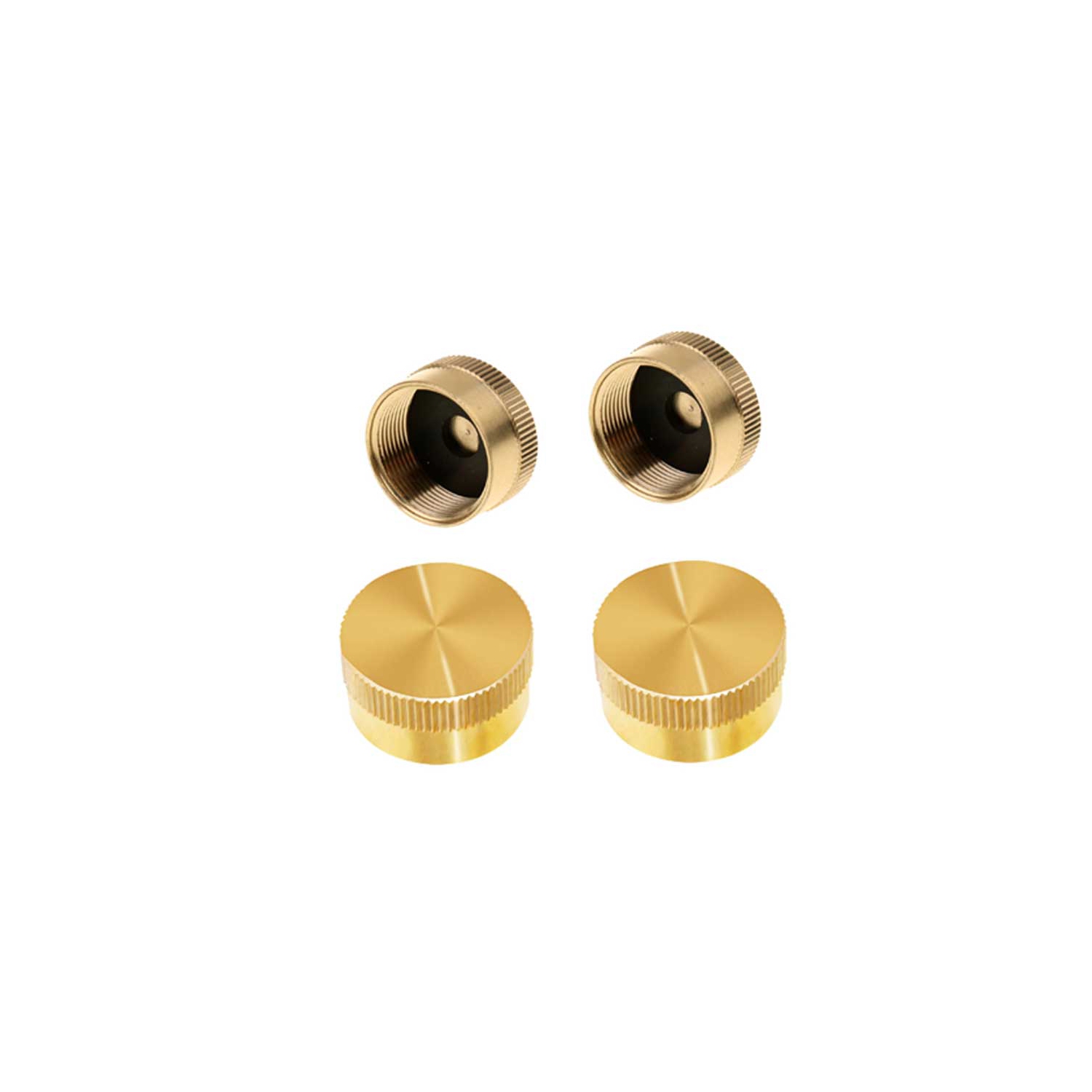 1 LB Bouteille de gaz propane Cylindre Bouchons de réservoir de propane Recharge en laiton massif - 4 pièces
