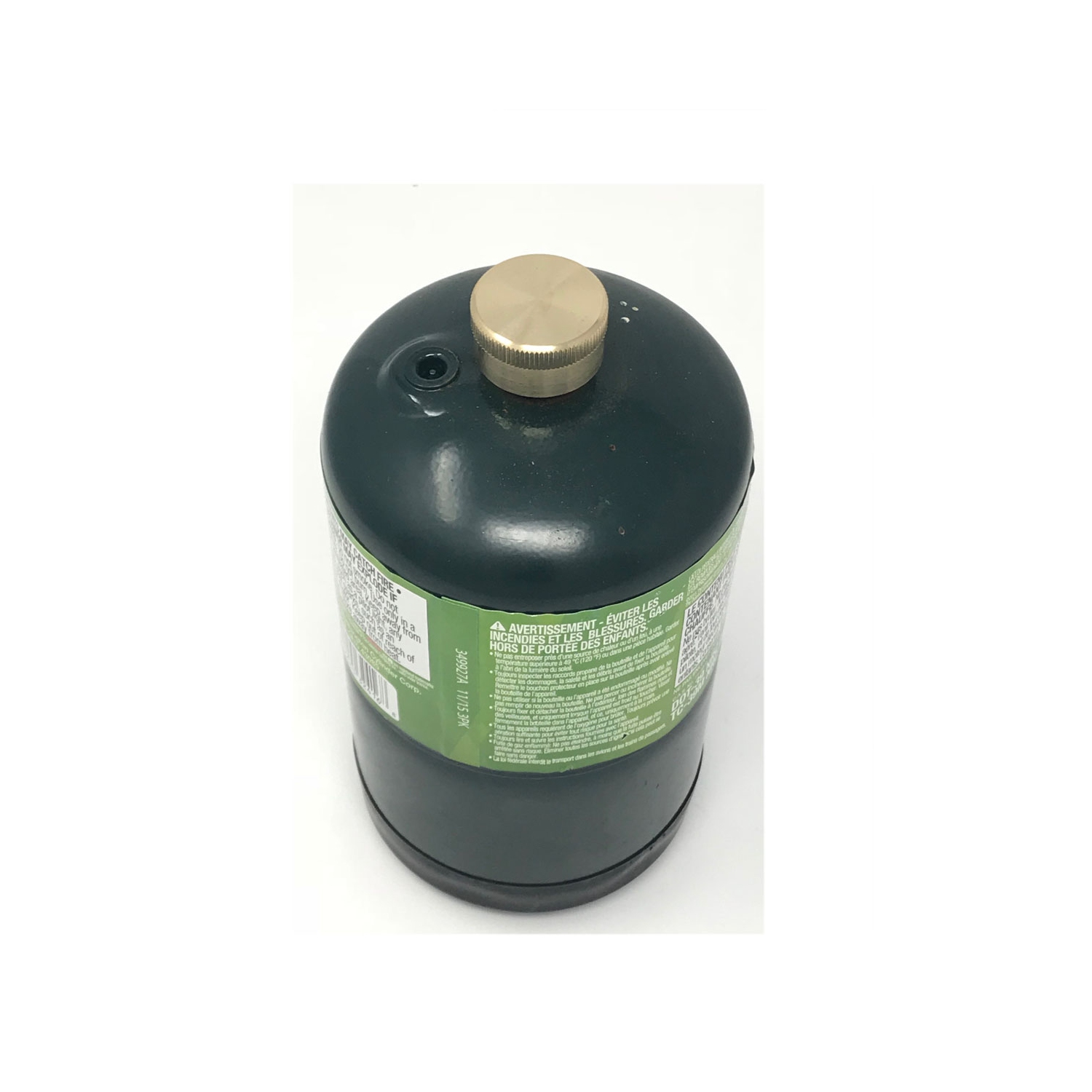 1 LB Bouteille de gaz propane Cylindre Bouchons de réservoir de propane Recharge en laiton massif - 4 pièces