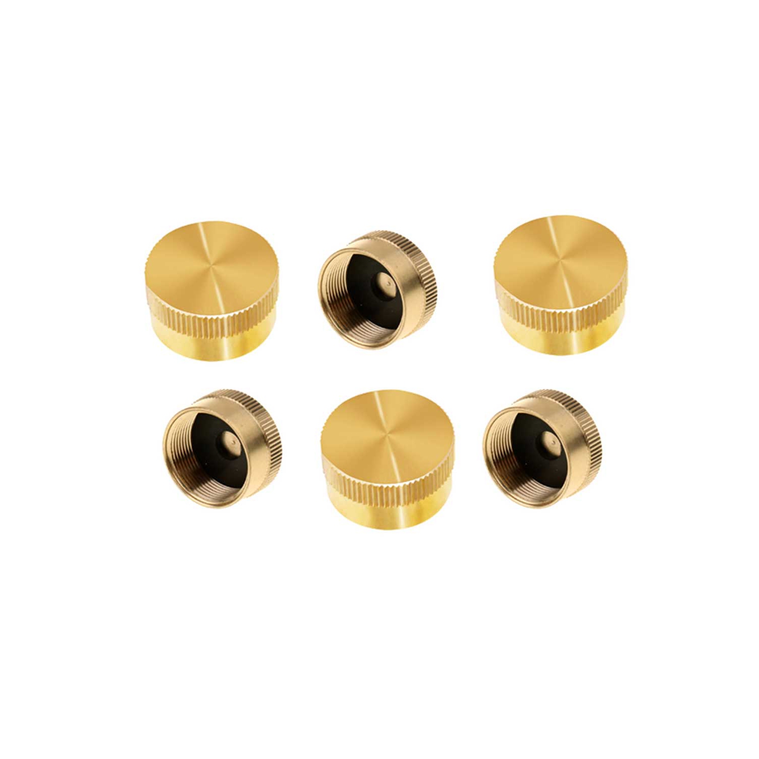 Couvercle de sécurité en laiton pour bouteilles de propane Coleman de 1 LB Zone des pièces pour le camping et l’extérieur - 6 pièces