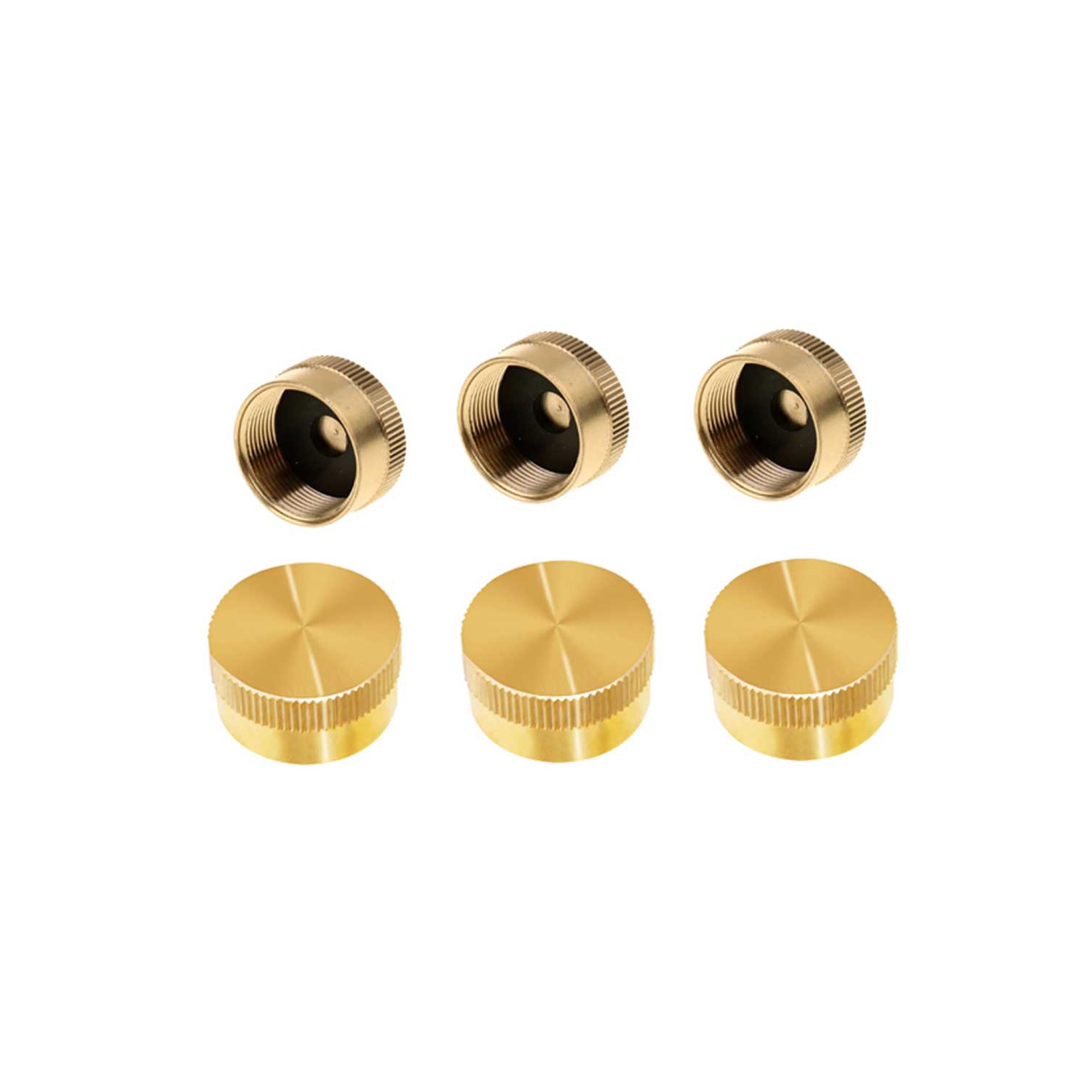 Couvercle de sécurité en laiton pour bouteilles de propane Coleman de 1 LB Zone des pièces pour le camping et l’extérieur - 6 pièces