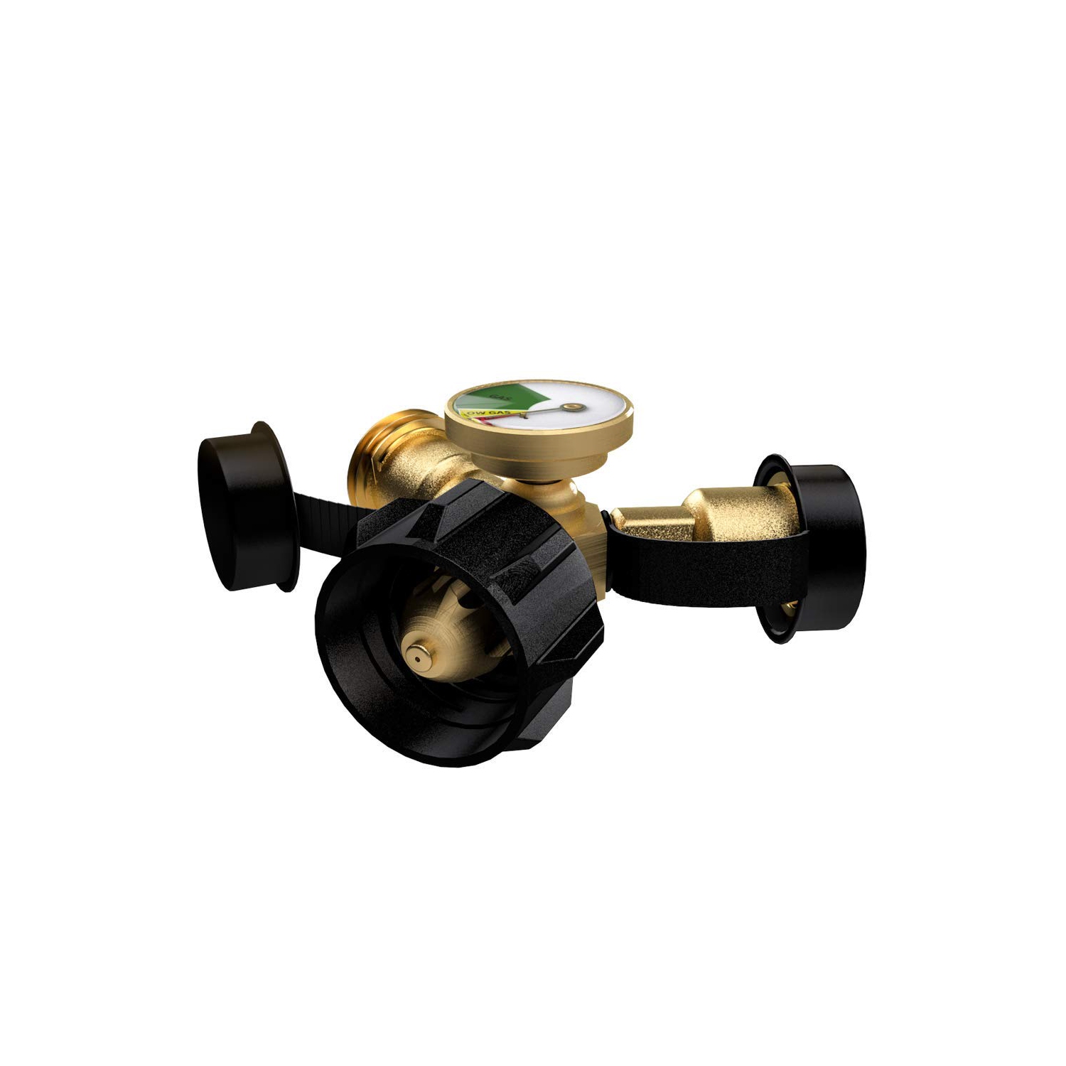 Adaptateur en T pour répartiteur de propane de la zone des pièces de la grille avec indicateur de niveau de réservoir