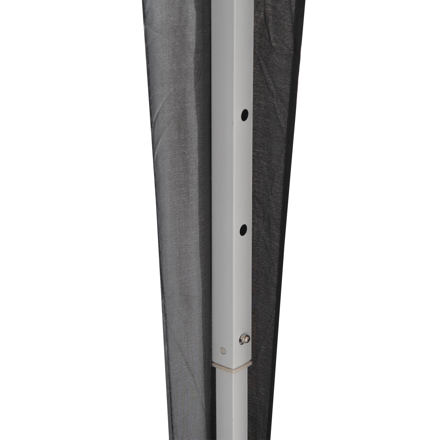 Outsunny 6.6x6.6ft Tente de fête en plein air pliante Gazebo Canopée avec murs latéraux noir