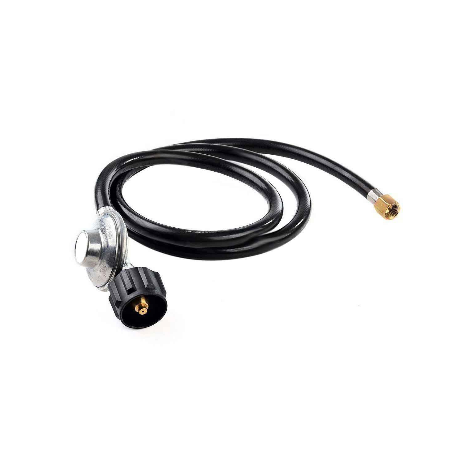 Grill Parts Zone 60 Inch 5ft Low Pressure Regulator with Hose, QCC1 LP Tank for RV, 3 Burner Camp Chef Stove and Wall Heater