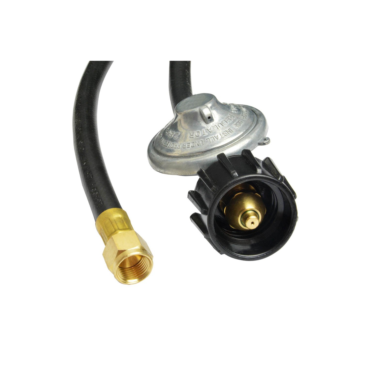 Tuyau de régulateur basse pression de 12 pi et 144 po 3 raccord femelle à embout femelle pour table à foyer, foyer, radiateur au propane et radiateur