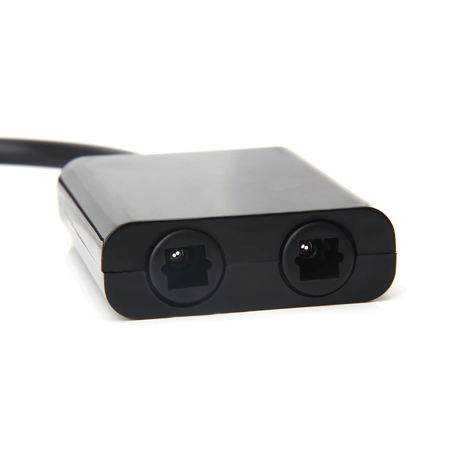 SiYear 1 in 2 Out Digital Toshlink Fiber Audio Optical Splitter Cable ，Fiber Optic Adapter，Fiber Converter, Audio