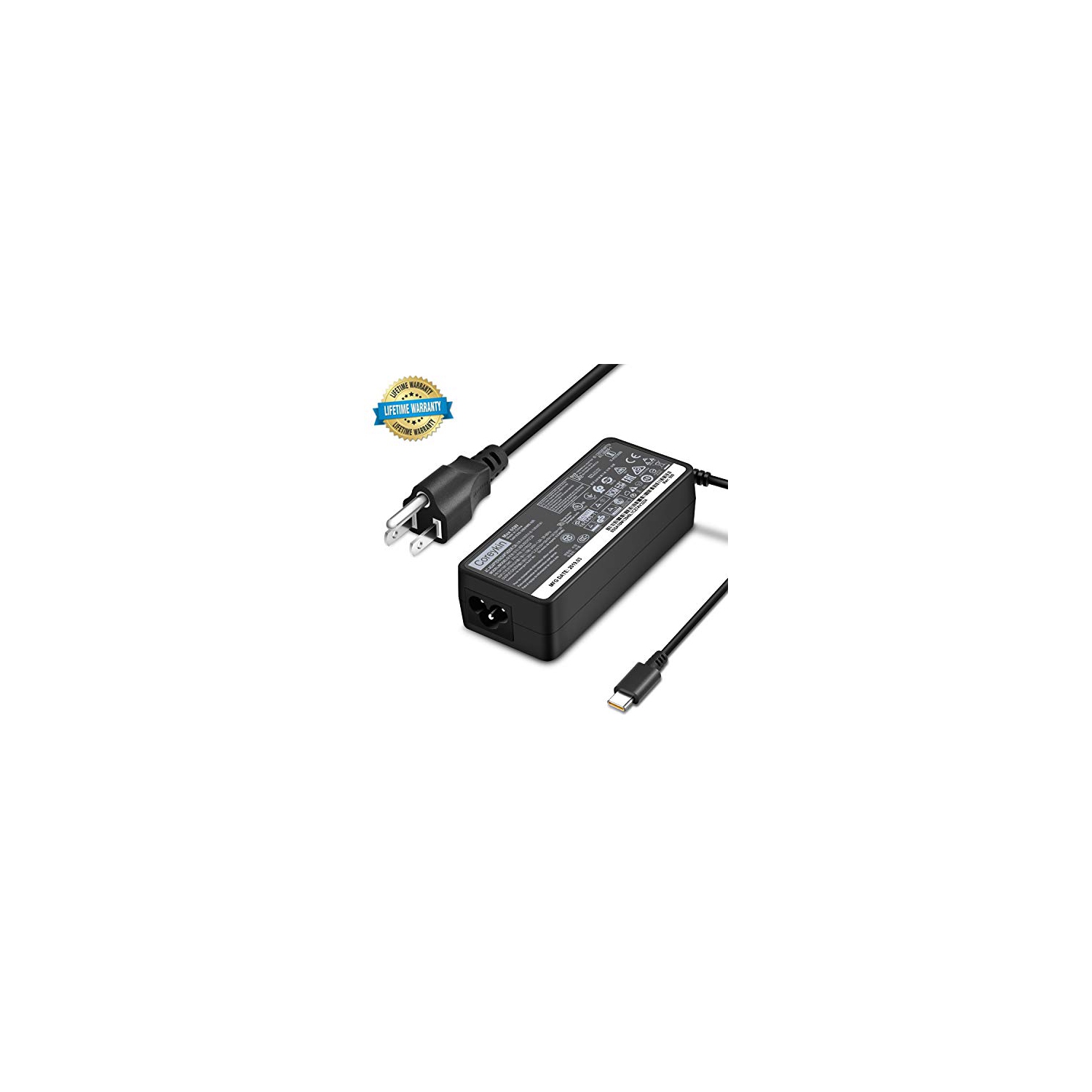 ThinkPad Yoga USB-C Laptop Charger 65W Power Supply Standard AC Adapter for Lenovo Yoga C930-13, Yoga S730-13, Yoga