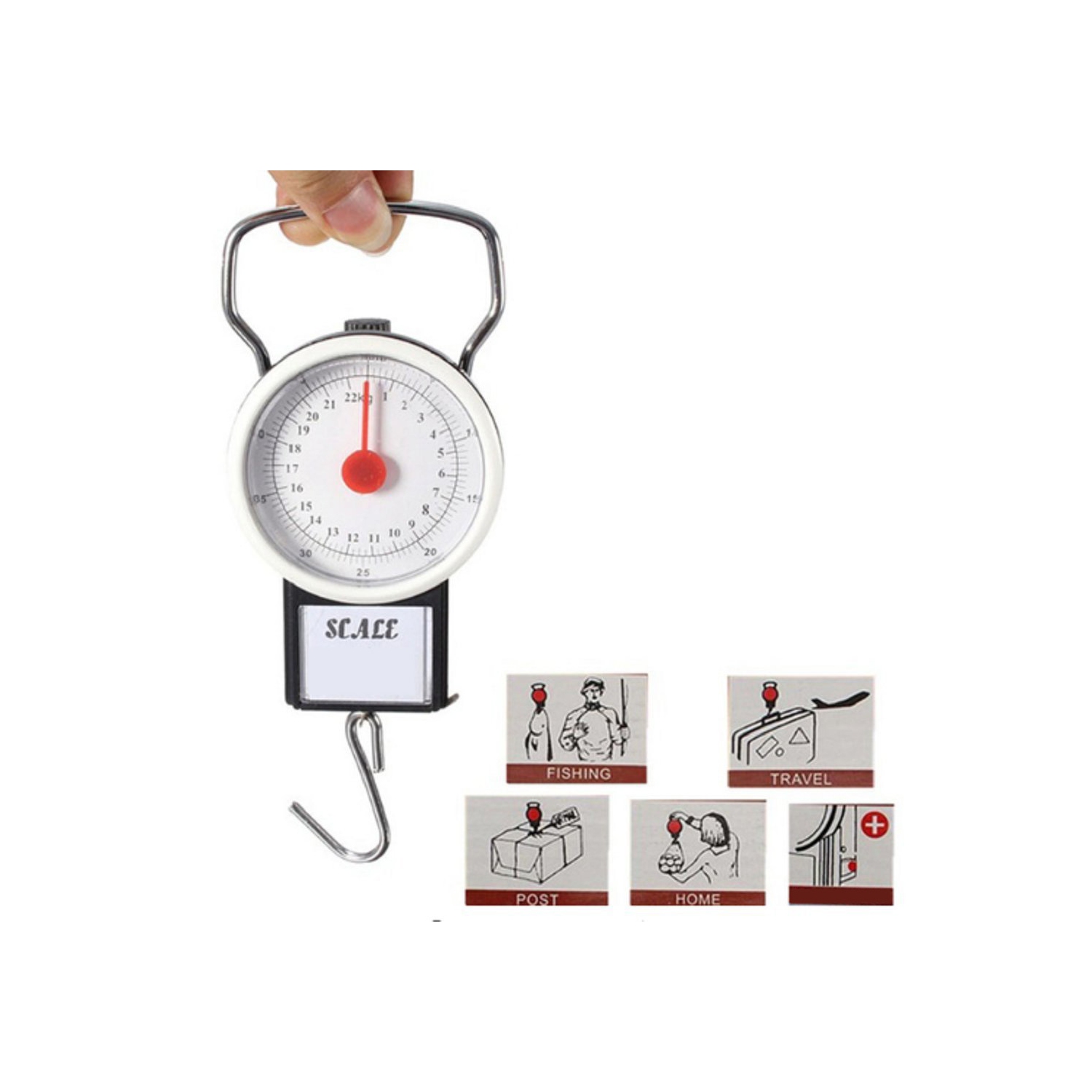 Réservoir de propane, balance, pèse-bagage portatif pour barbecue, radiateur de patio de 35 kg et 80 lb