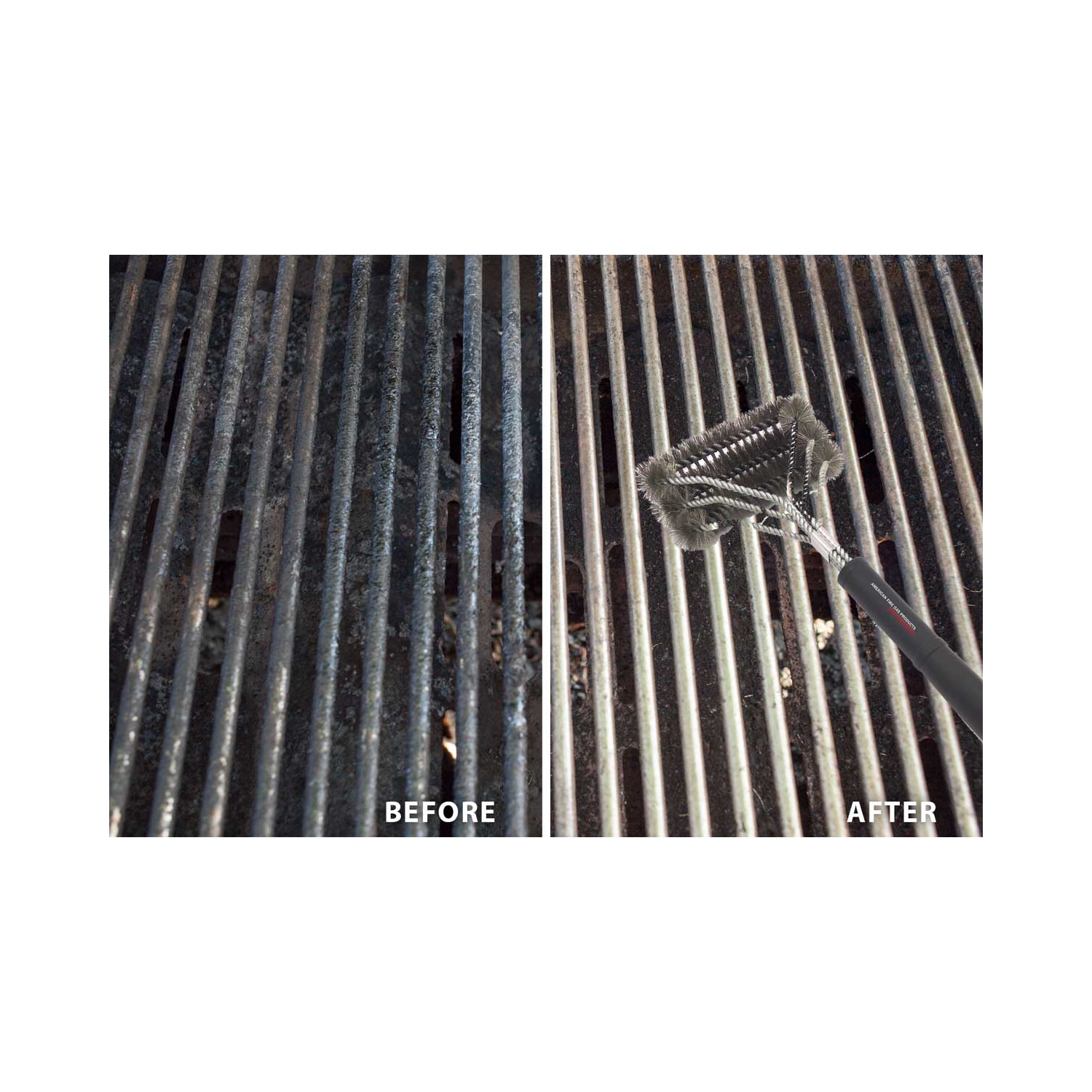 18-3 in 1 Metal Clip Grill Brush Provides Effortless 360° Cleaning For Weber Charcoal, Charbroil Gas & Brinkmann Grills