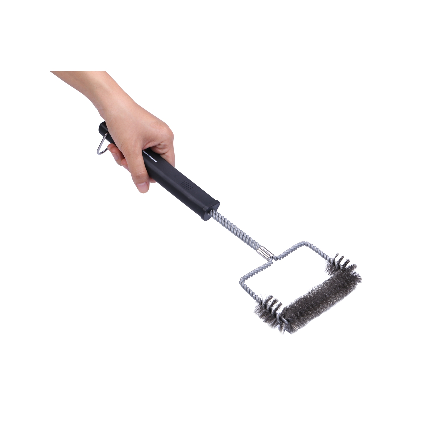 15inch 3 Sides Barbecue Grill Brush for Big Green Egg Charcoal, Electric, Smoker & BBQ Grills Nylong Bag Included