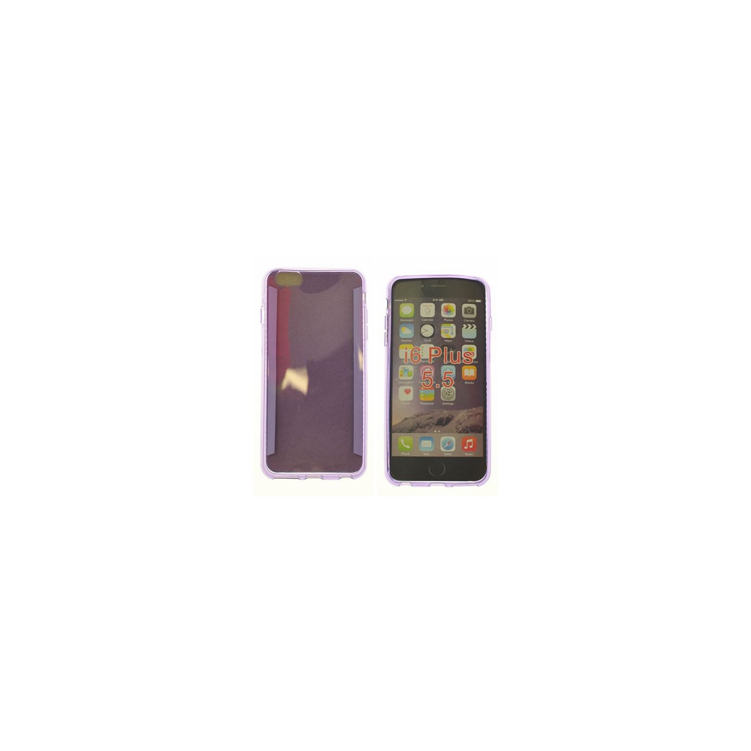Iphone 6 Plus, Iphone 6s Plus Glossy Surface Soft Case, Purple
