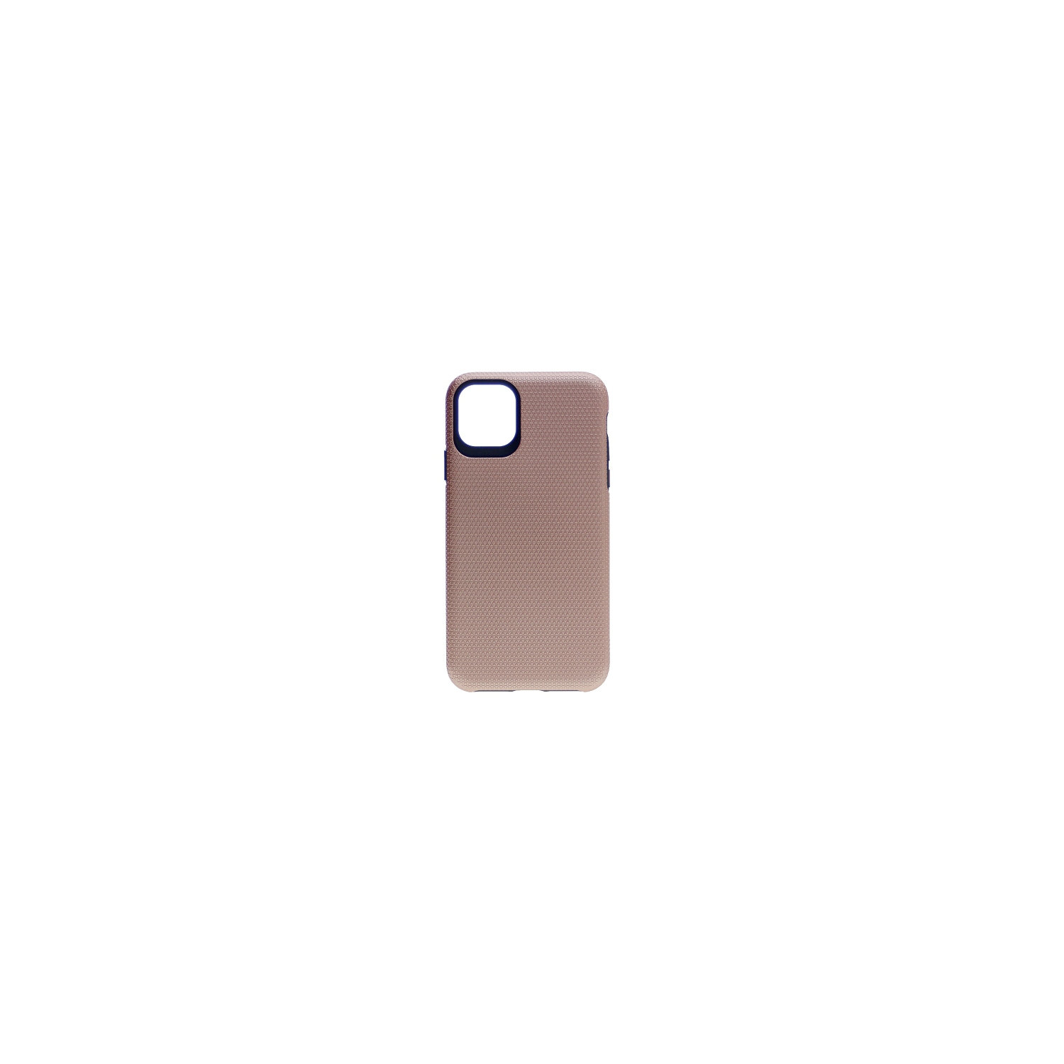 Iphone 11 Pro Triangle Designed Dual Layer Hybrid Case, Rose Gold