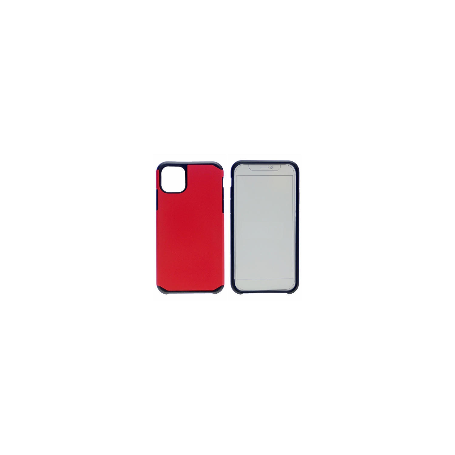 Iphone 11 Pro Matt Dual Layer, Heavy Duty Armor Case, Red