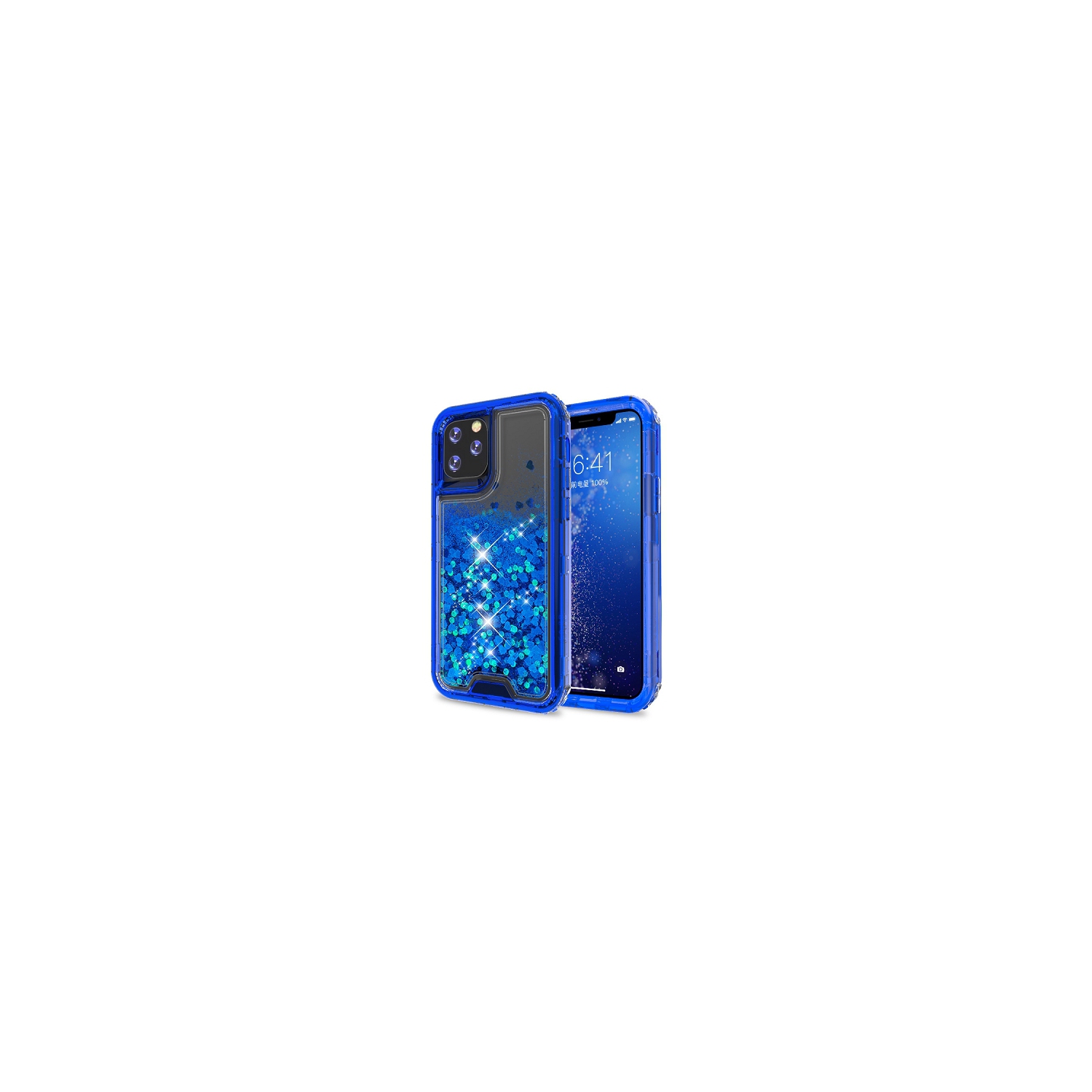 Bling Sparkle Defender Case For Iphone 11 Pro Max, Blue