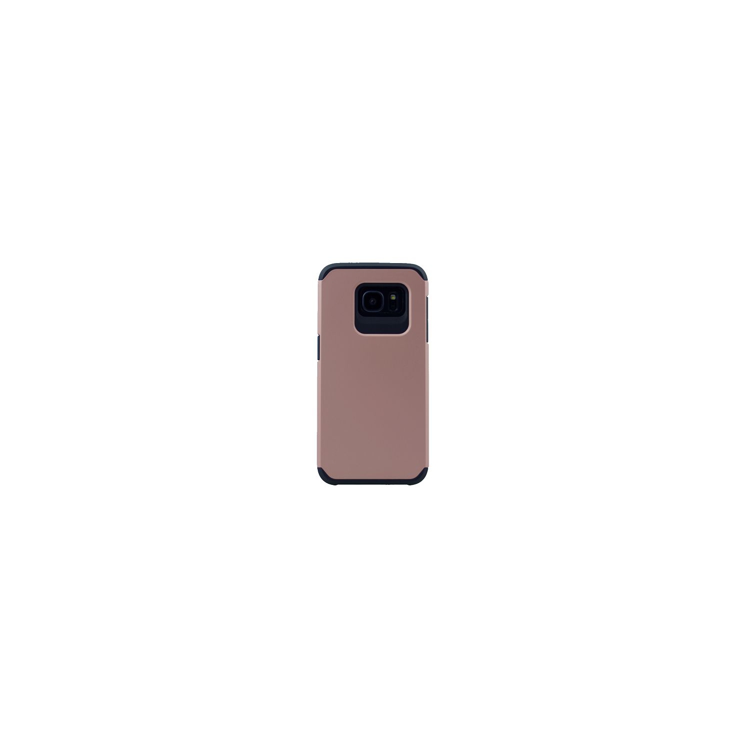 Samsung S7 Edge mat double couche, étui d'armure robuste, or rose
