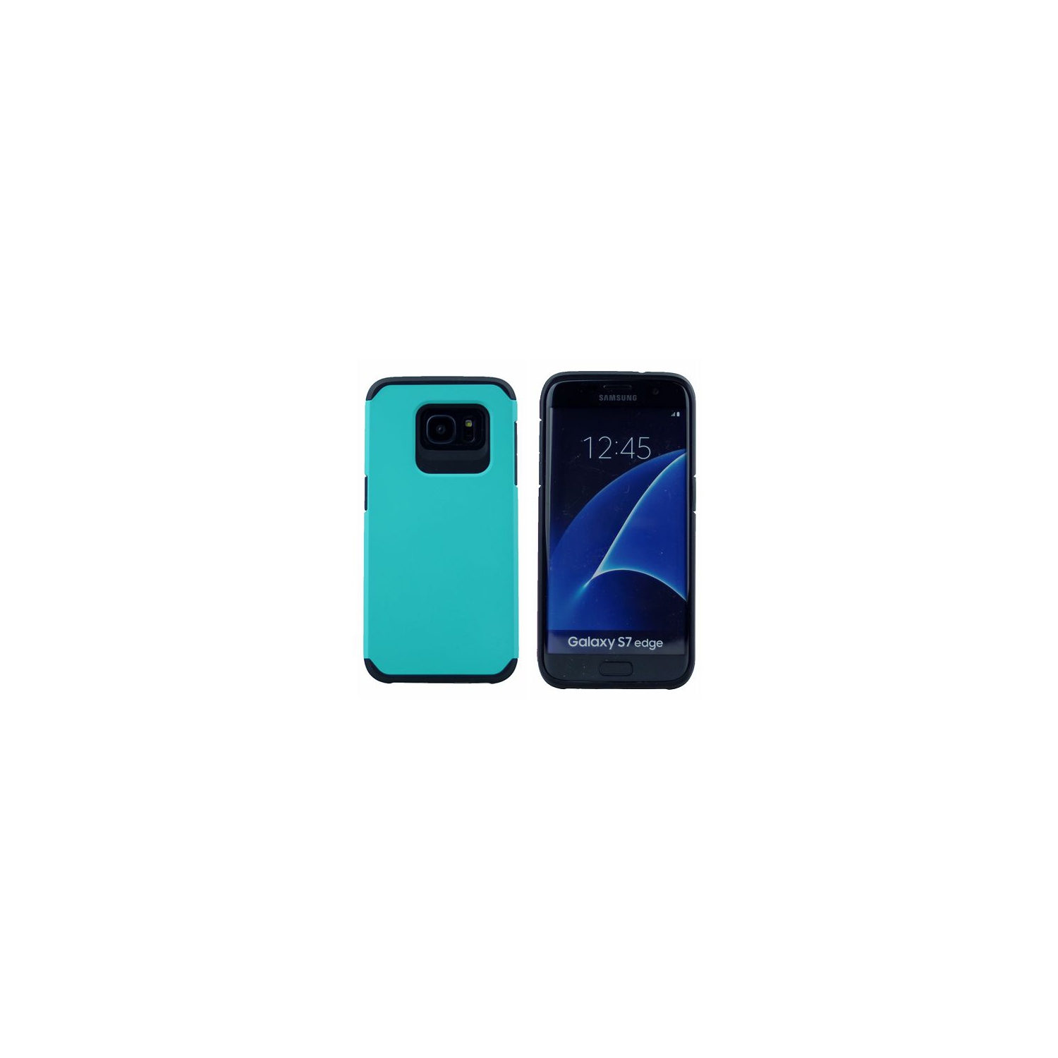 Final Sale! Samsung S7 Edge Matt Dual Layer, Heavy Duty Armor Case, Teal