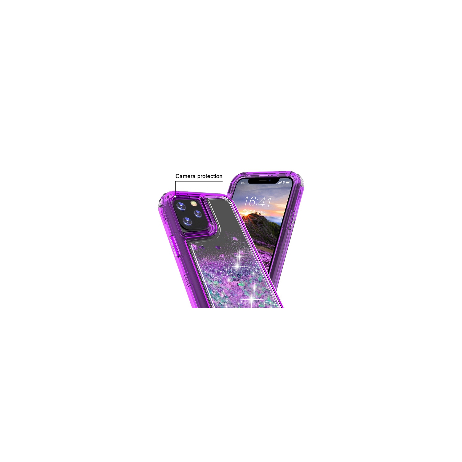 Bling Sparkle Defender Case For Iphone 11 Pro Max, Purple