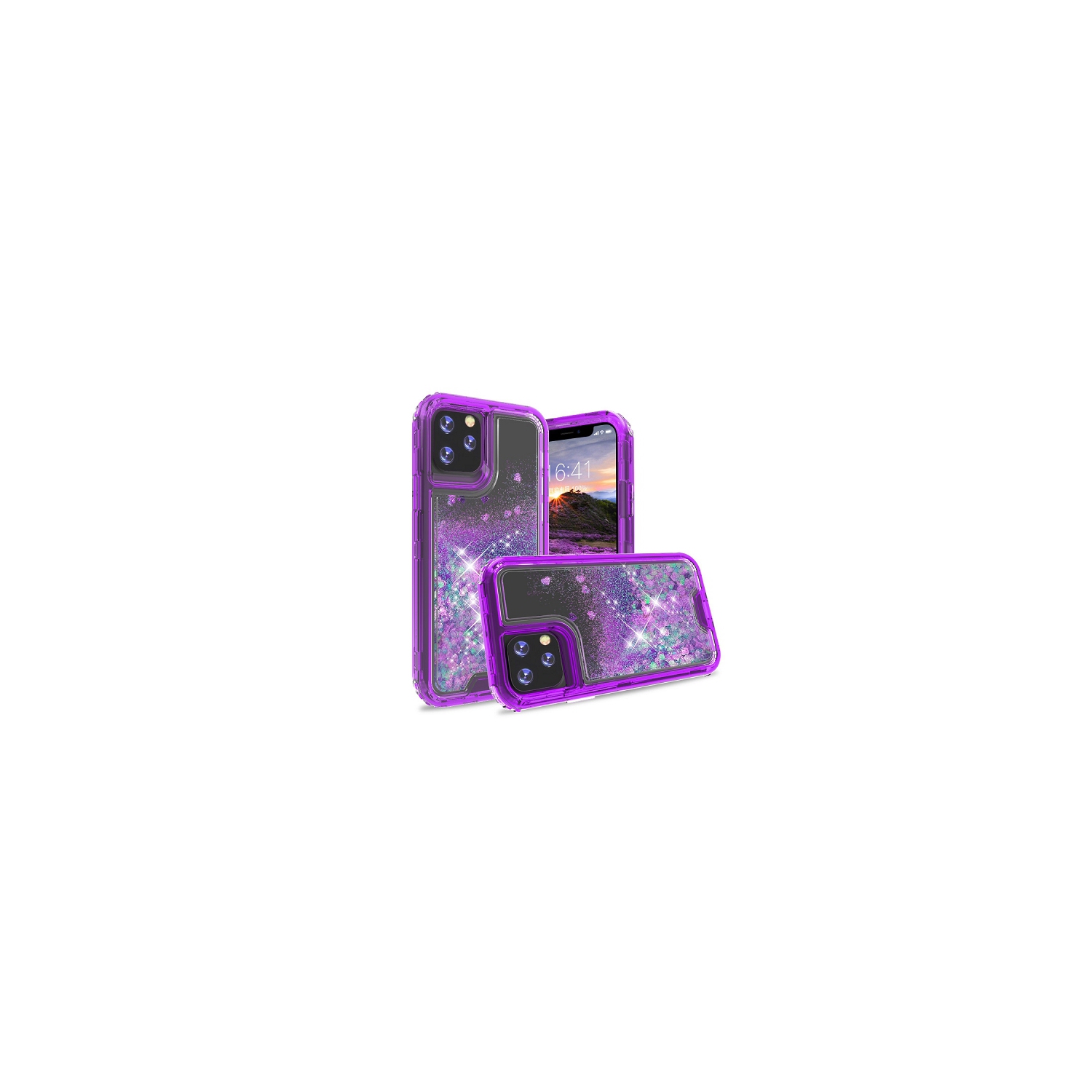 Bling Sparkle Defender Case For Iphone 11 Pro Max, Purple