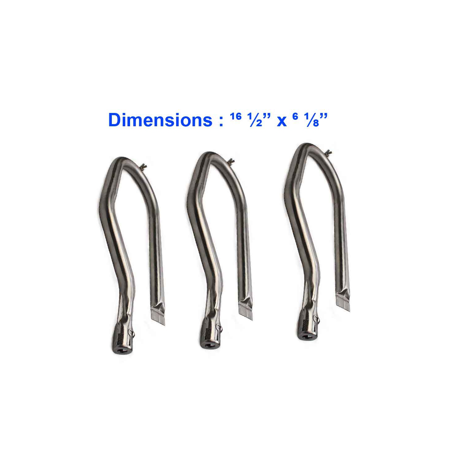 Grill Burner For Costco 210001, 720-0008, 720-0011, 720-0021-LP, 720-0037 Gas Models - 3Pack