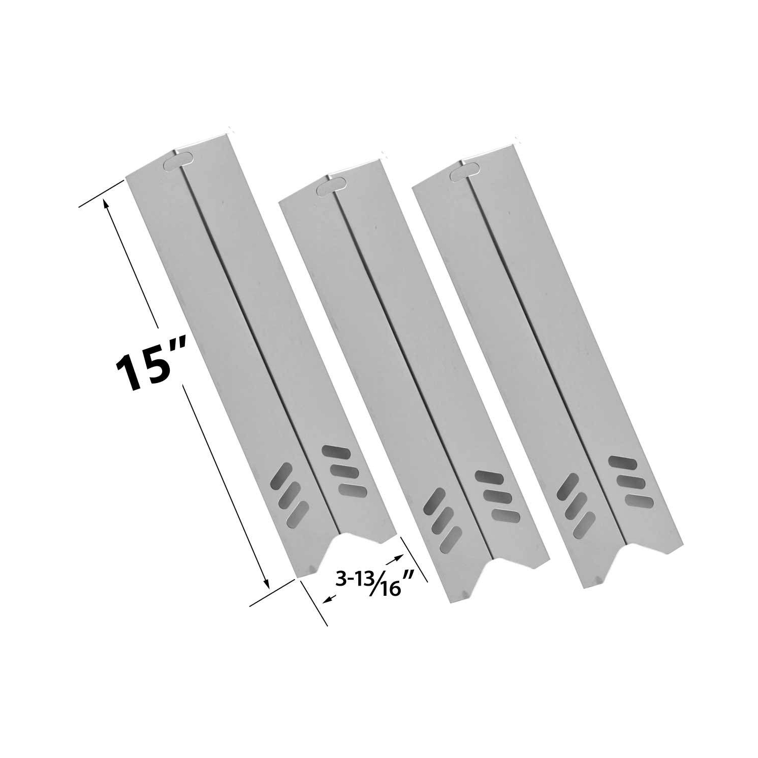 Inoxydable Heat Tamer pour Tera-vitesse GR2205409 TR Spencer, BHG, Backyard Grill classique gaz, Dyna-Glo Modèles - 3PK