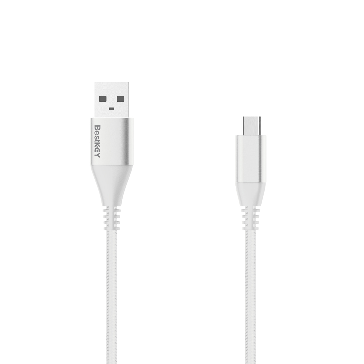PS5 USB Type C Charging Braided USB C Cable - 2.4A Fast Charger USB C Braided Cable Works with PS5 DualSense Controller, Nintendo Switch, Xbox X, Samsung Galaxy Note Ultra, Android Silver