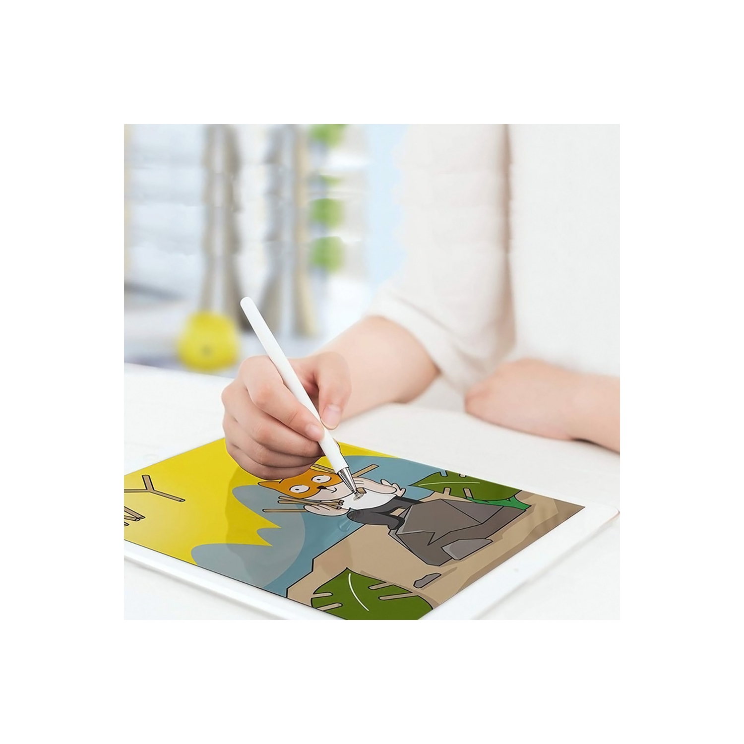 axGear Universal Capacitive Touch Screen Pen For All Tablet Smart Phone Stylus White