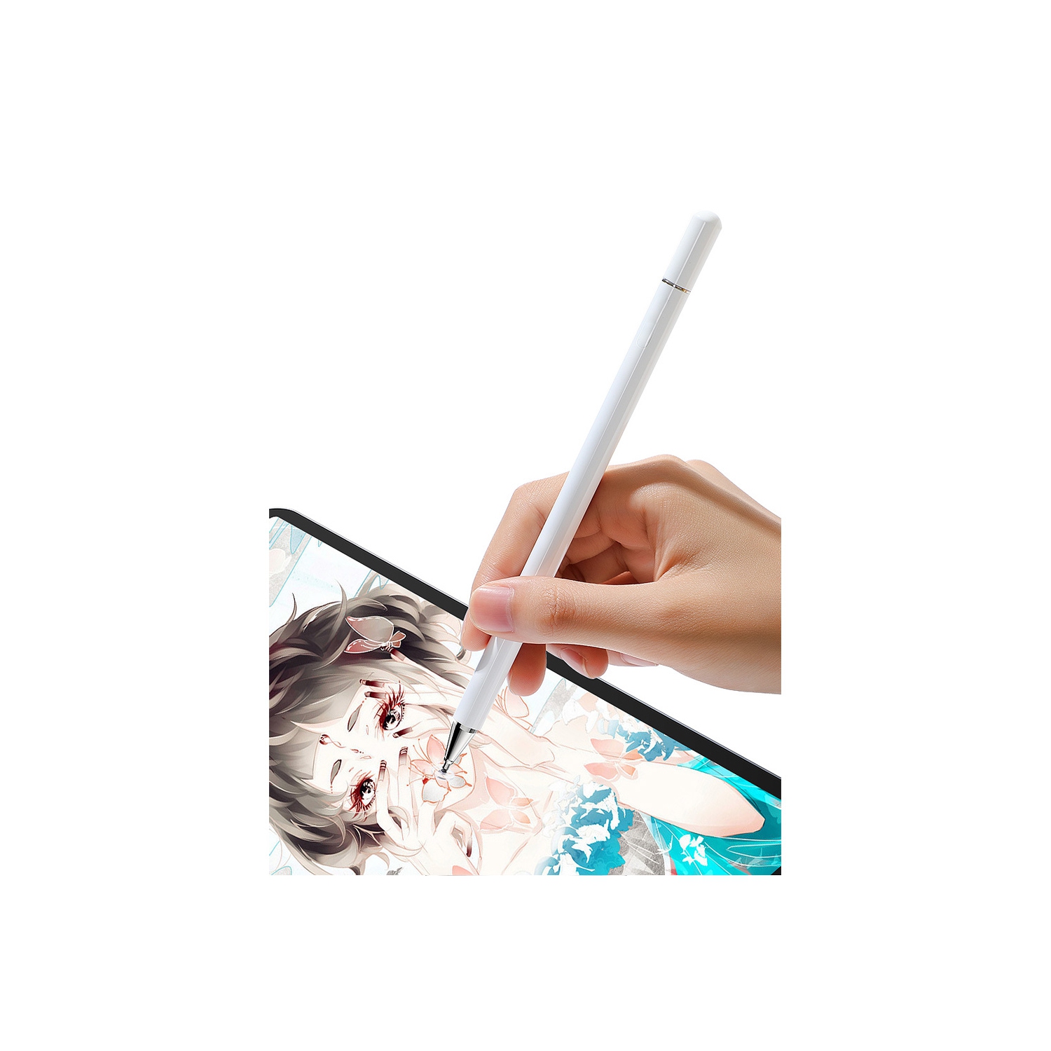 axGear Universal Capacitive Touch Screen Pen For All Tablet Smart Phone Stylus White