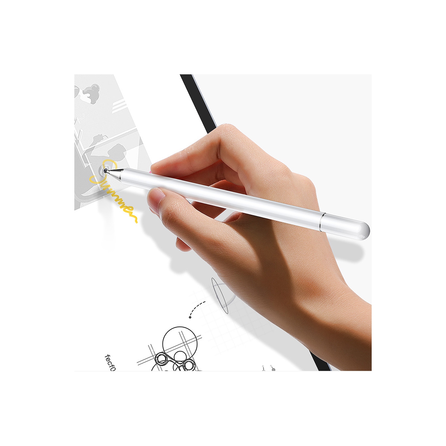 axGear Universal Capacitive Touch Screen Pen For All Tablet Smart Phone Stylus White