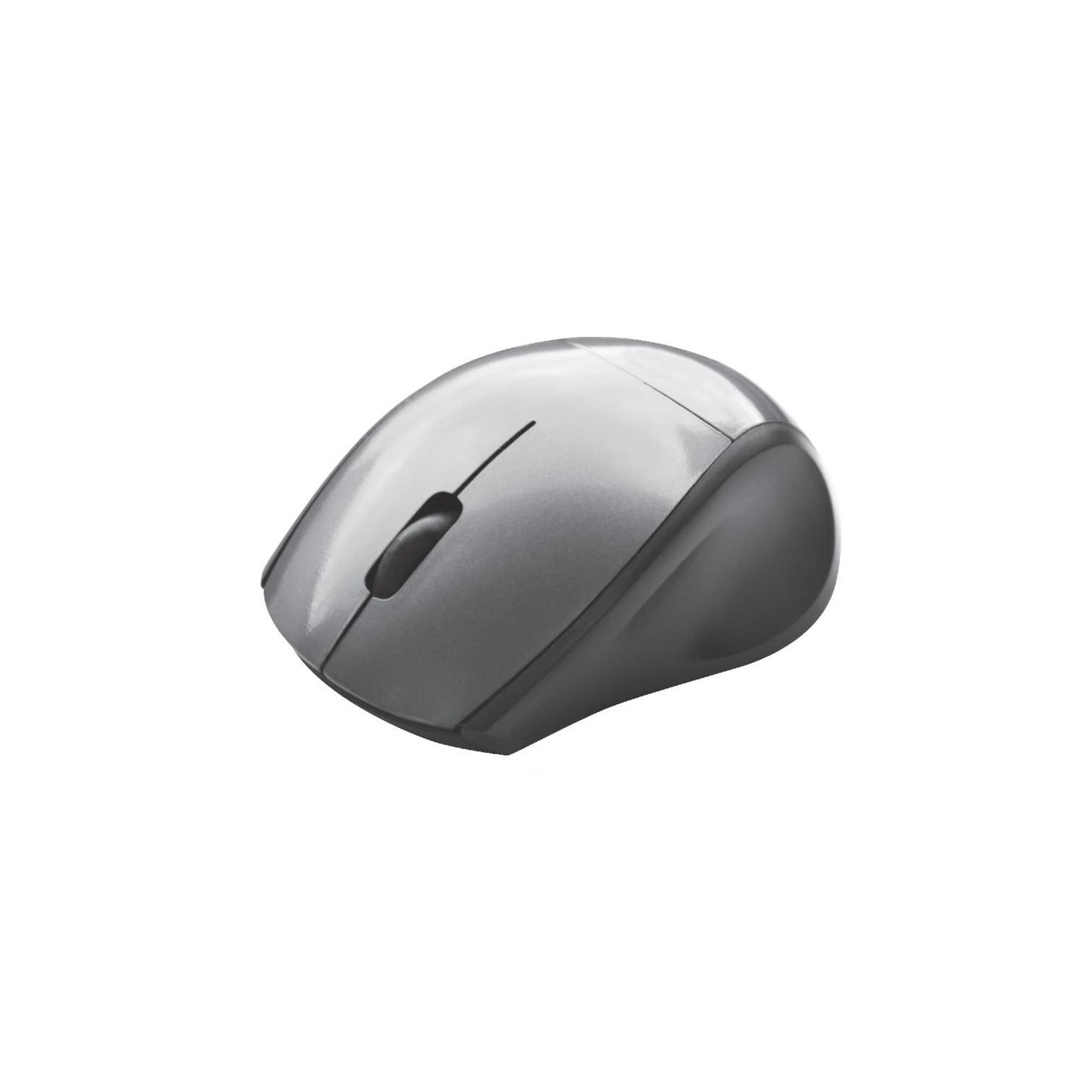 Elink CM517 - Travel Size Wireless Optical Mouse with Click Wheel and Nano Receiver, Gray