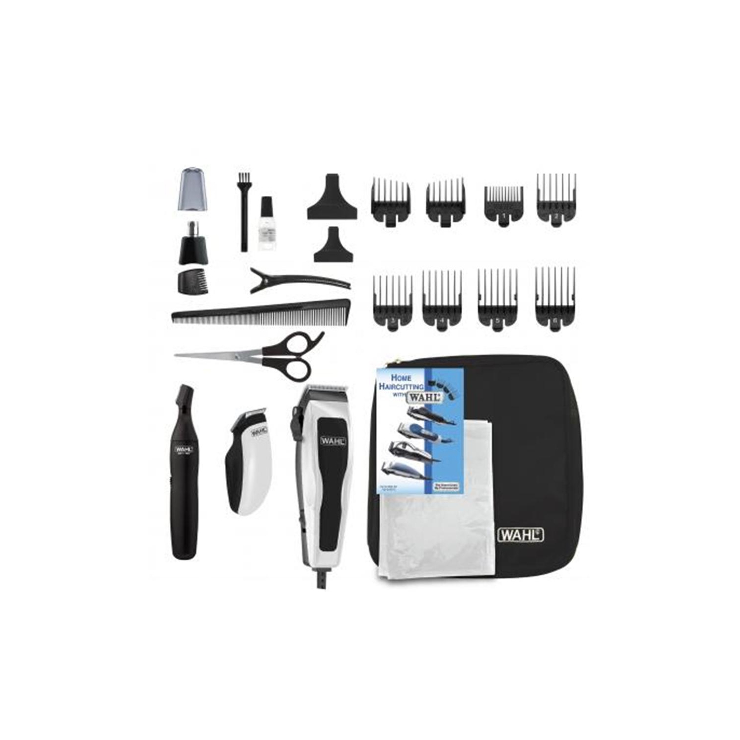 WAHL - Set of Personal Clippers and Barber Kit Containing 23 Pieces, Black and White