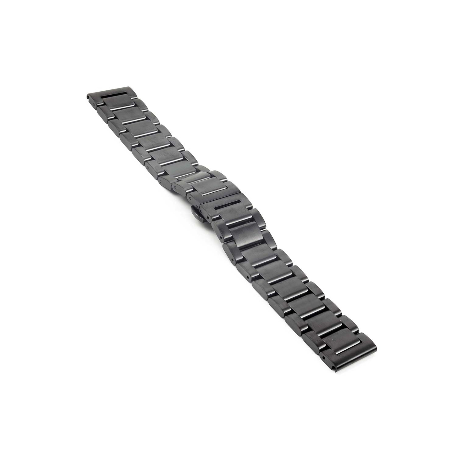StrapsCo Stainless Steel 22mm Watch Bracelet for Samsung Galaxy Watch 46mm - Black