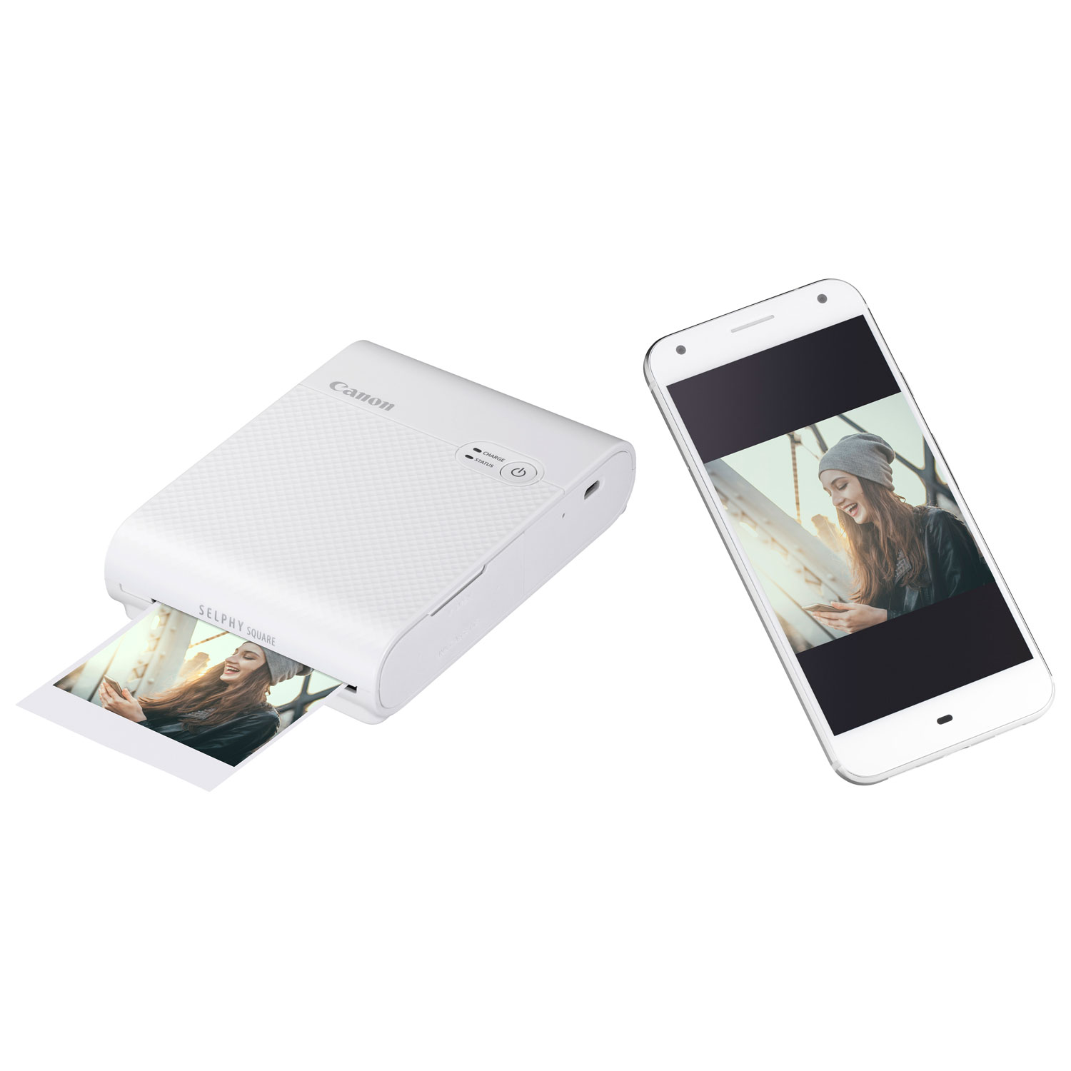 Canon SELPHY QX10 Square Compact Photo Printer - White | Best Buy 