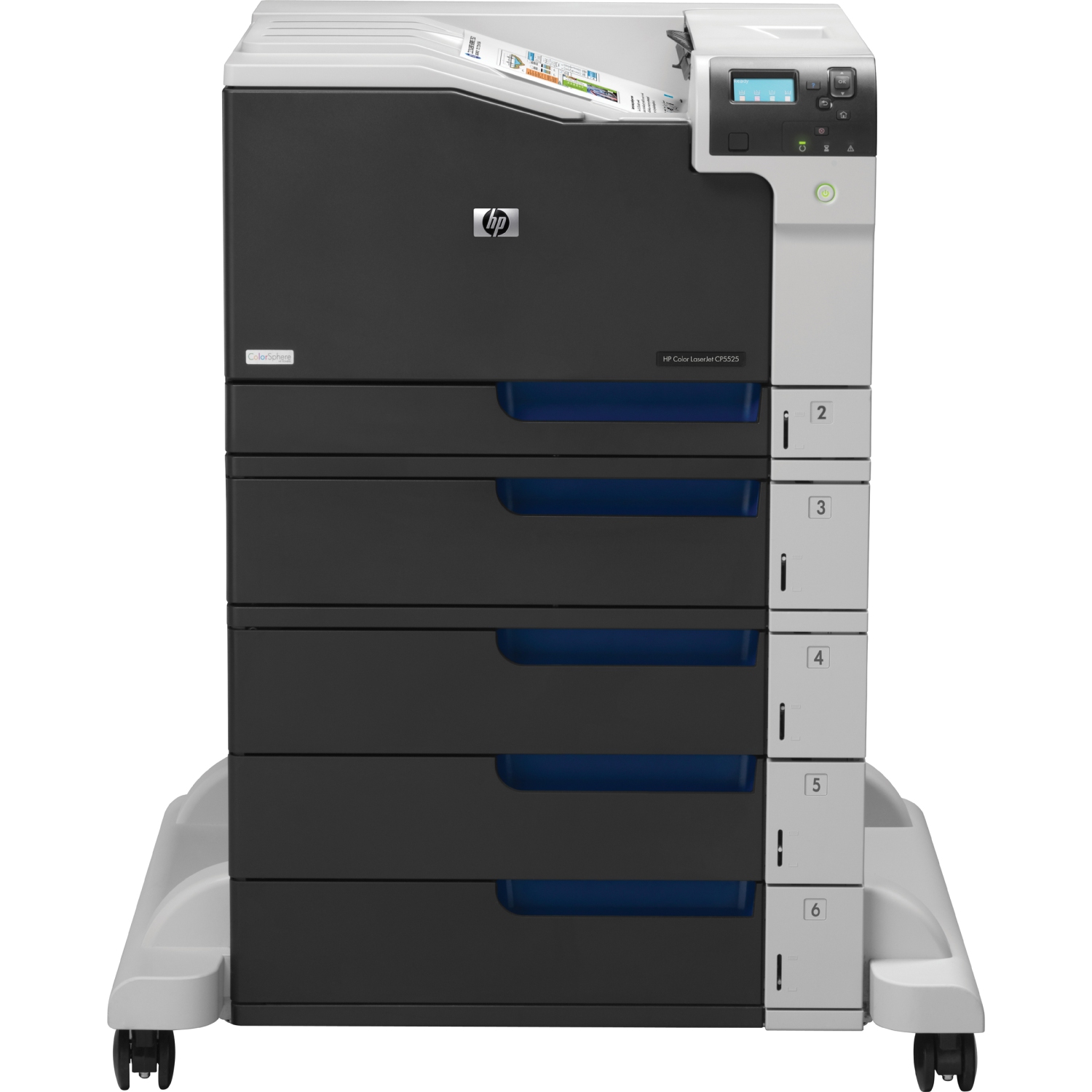 Refurbished (Good) HP Color LaserJet CP5525XH CP5525 CE709A Wide Format Color Laser Printer CE709A Parallel, No Duplex, With existing Toner