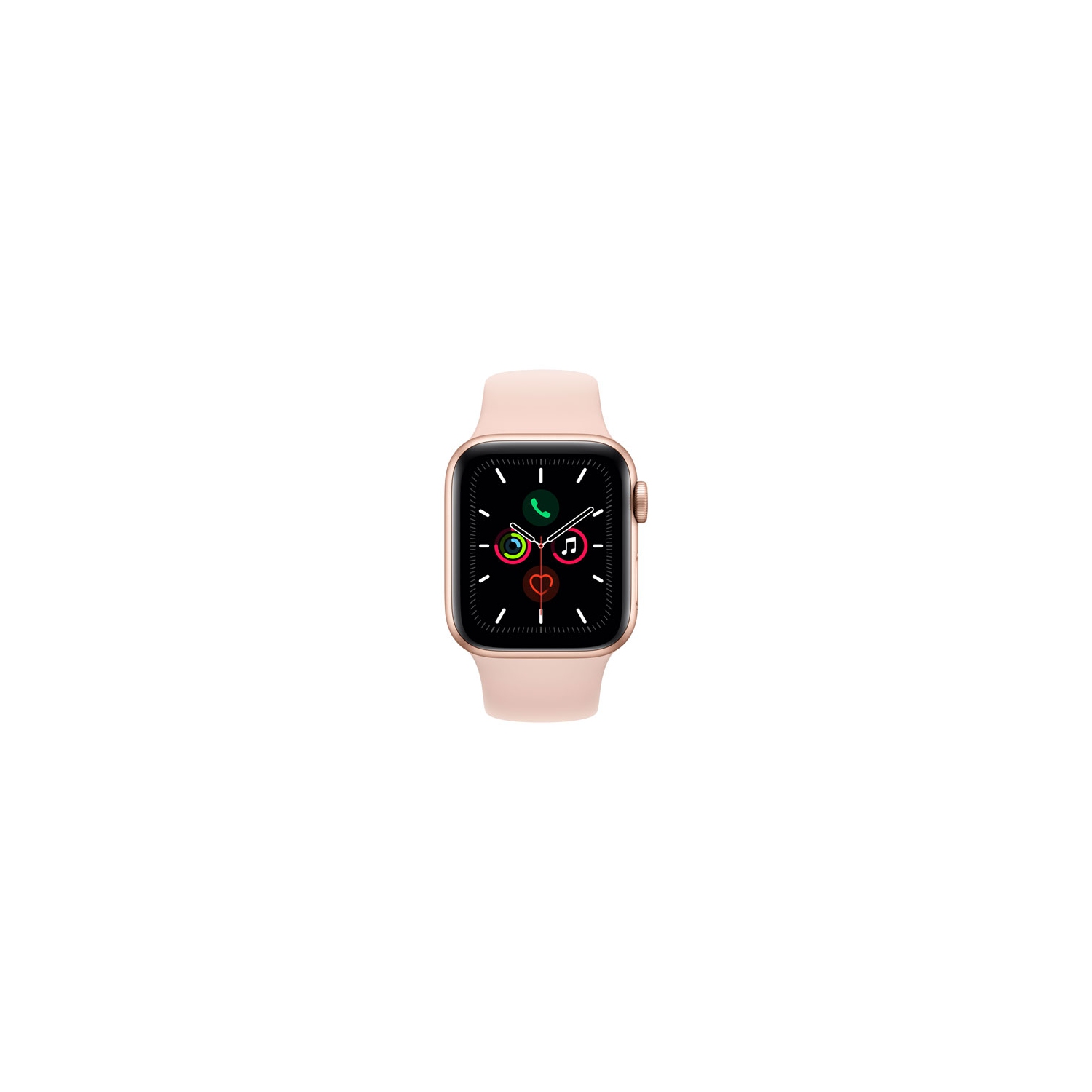 Refurbished (Good) - Apple Watch Series 5 (GPS) 40mm Gold Aluminium Case with Pink Sand Sport Band